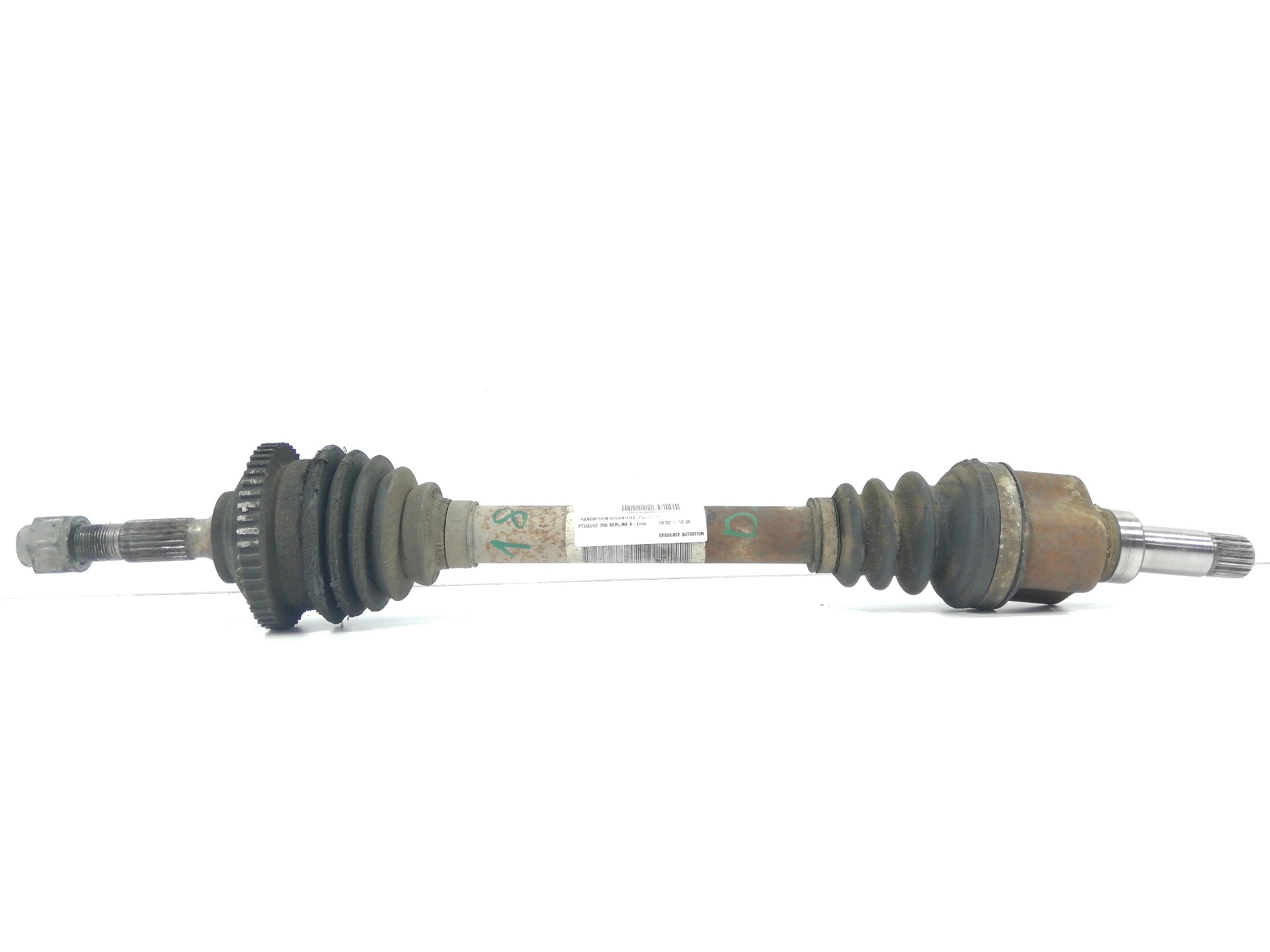 RENAULT 206 1 generation (1998-2009) Front Left Driveshaft 9638753280 25920387