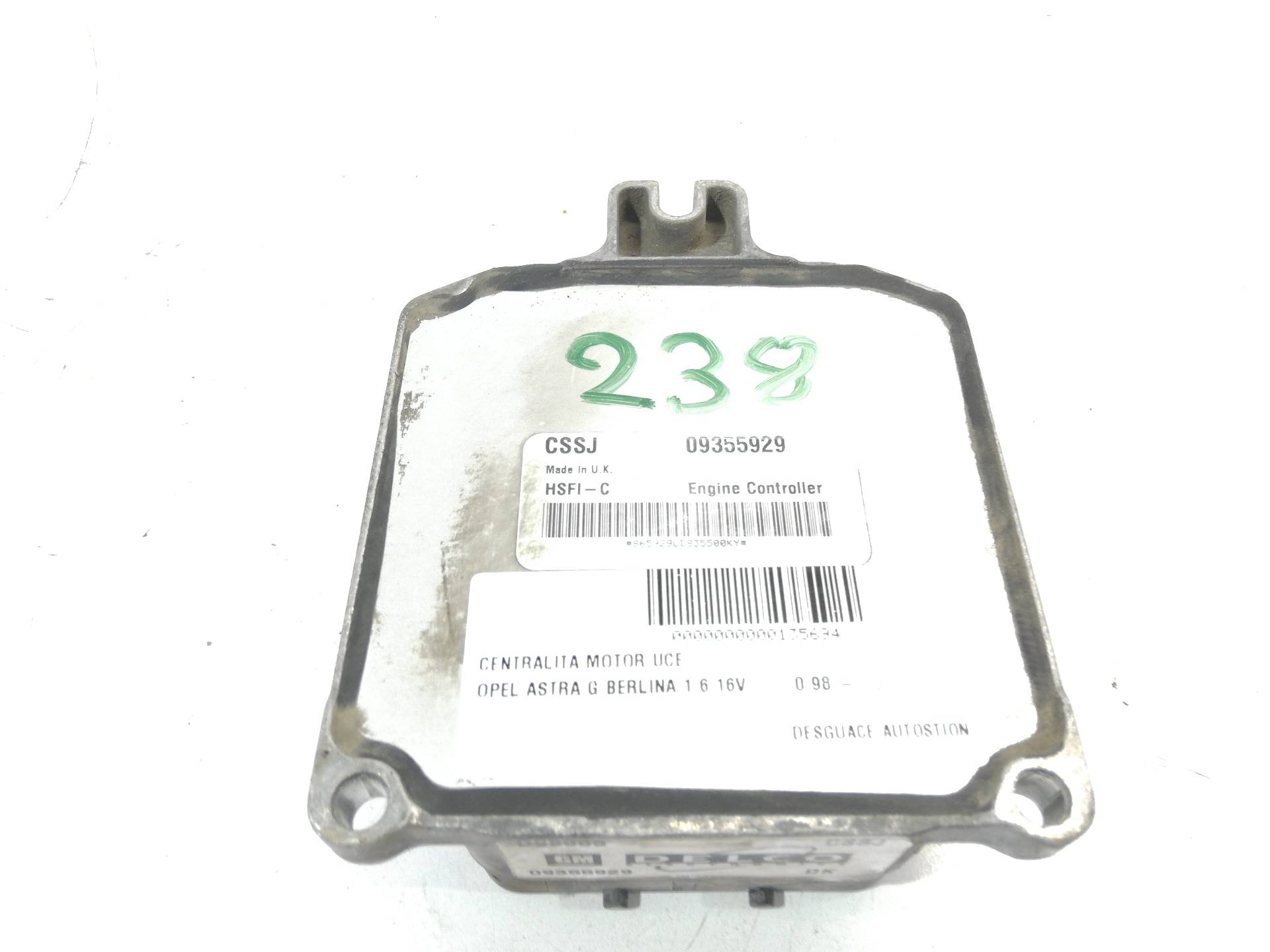 OPEL Astra G (1998-2009) Engine Control Unit ECU 09355929 25921162