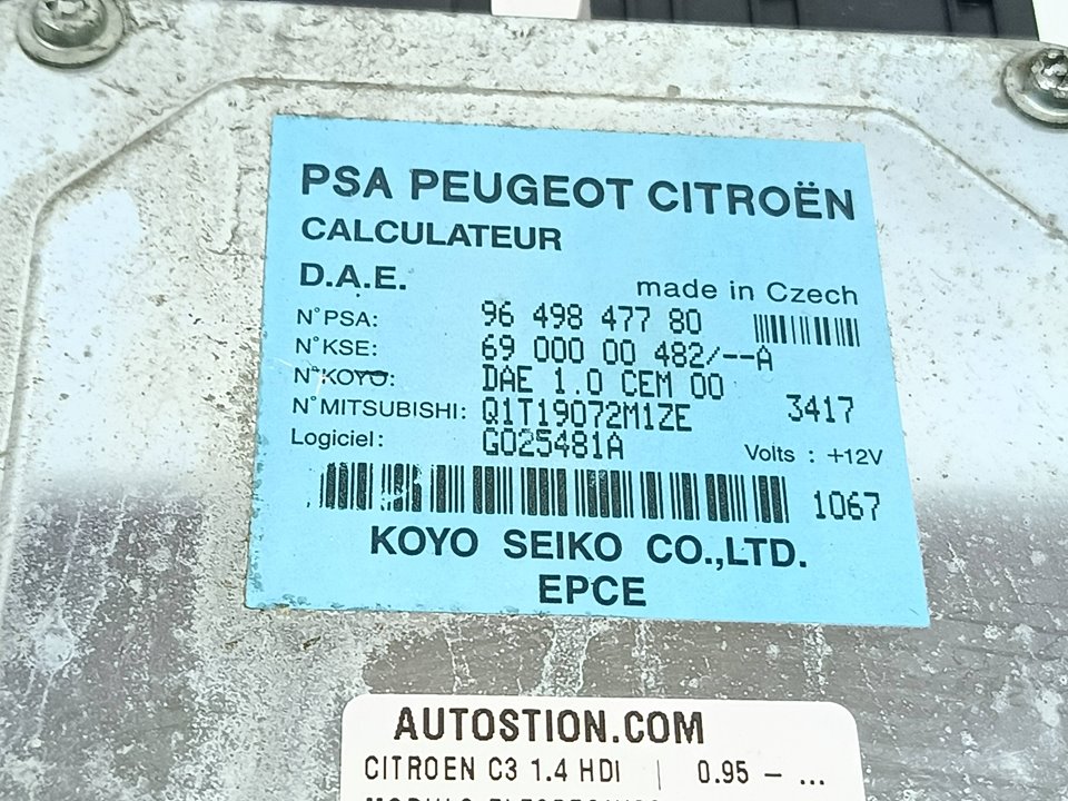 Módulo electronico 8HX 9649847780 de Citroen C3 1995-0 - pieza usada