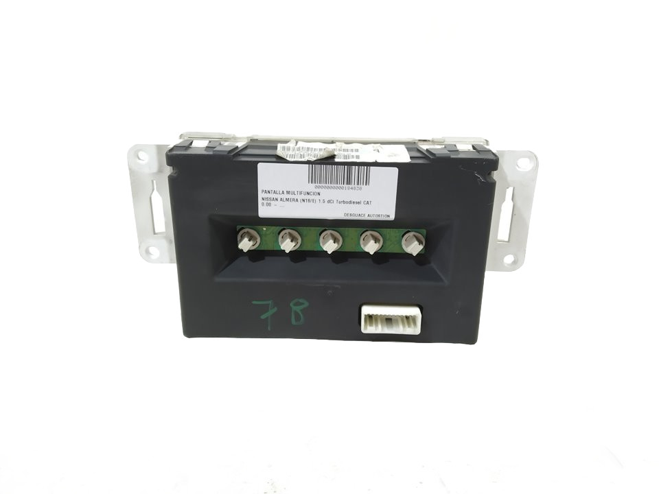 Pantalla multifunción K9K722 21677652 de Nissan Almera ii hatchback (n16) 2000-2003 82 CV