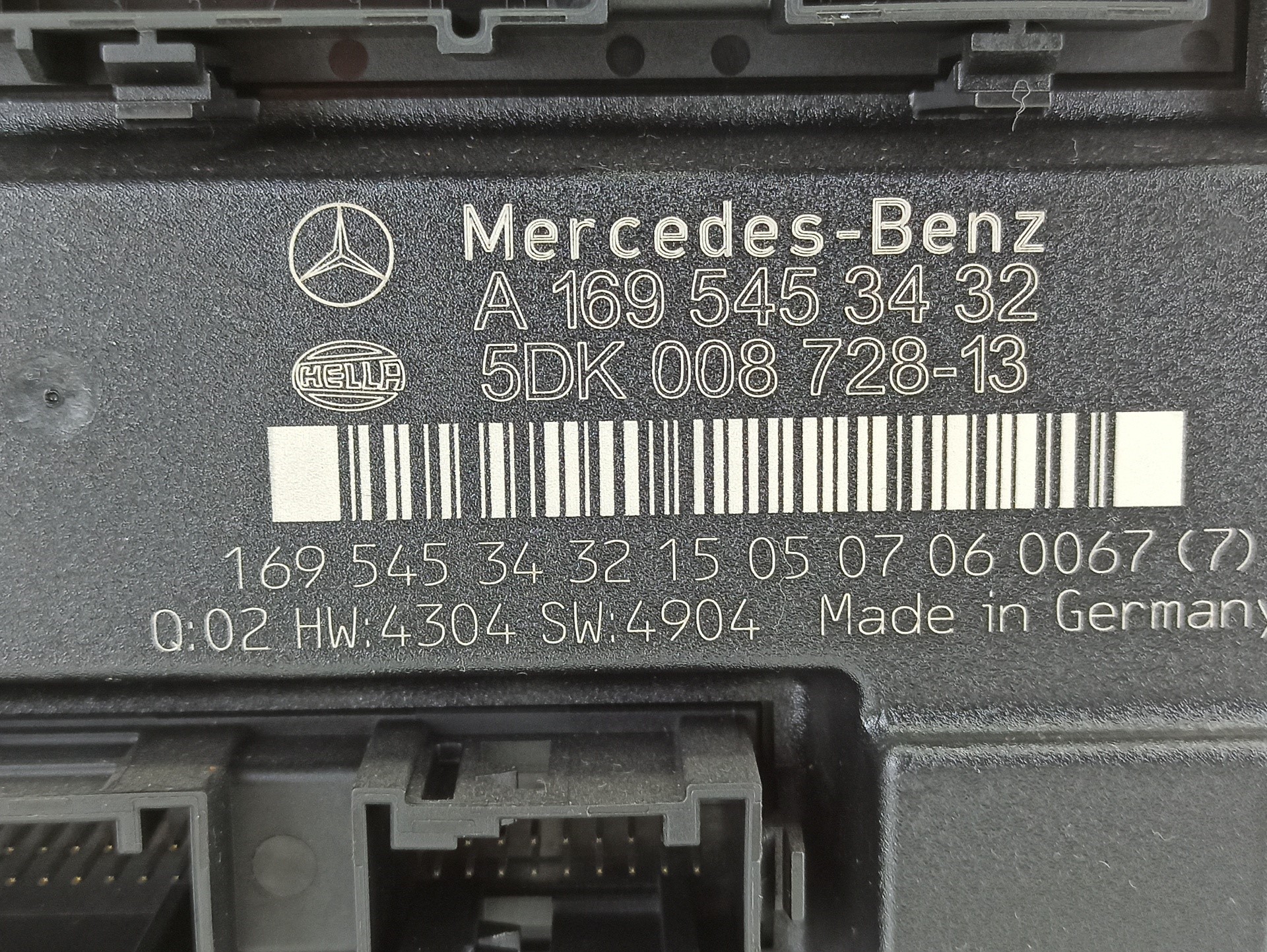 MERCEDES-BENZ A-Class W169 (2004-2012) Komforta vadības bloks A1695453432 25371552
