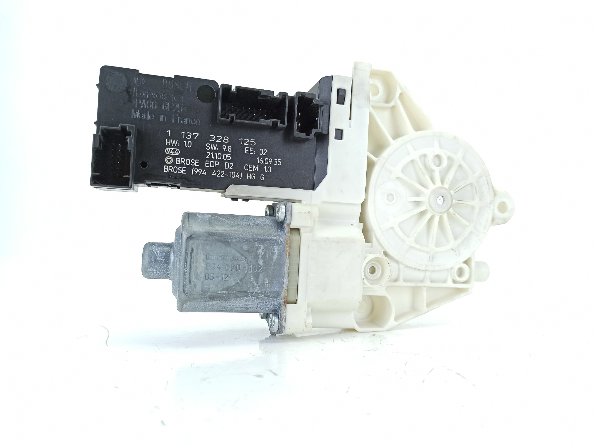 PEUGEOT Avensis 3 generation (2009-2020) Front venstre dør vindusregulator motor 1137328125 26025799