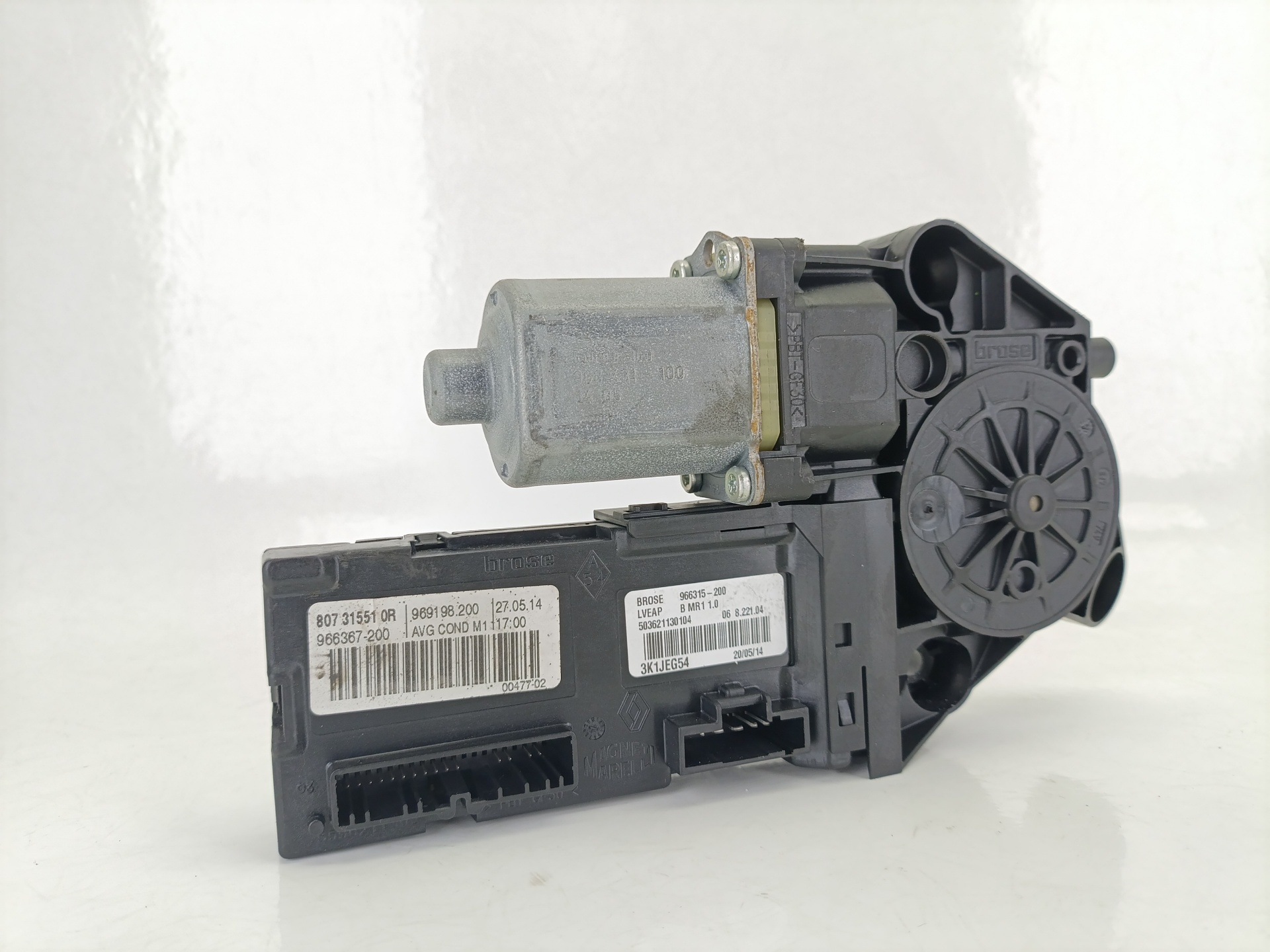 RENAULT Megane 3 generation (2008-2020) Front Left Door Window Regulator Motor 807315510R 24936114