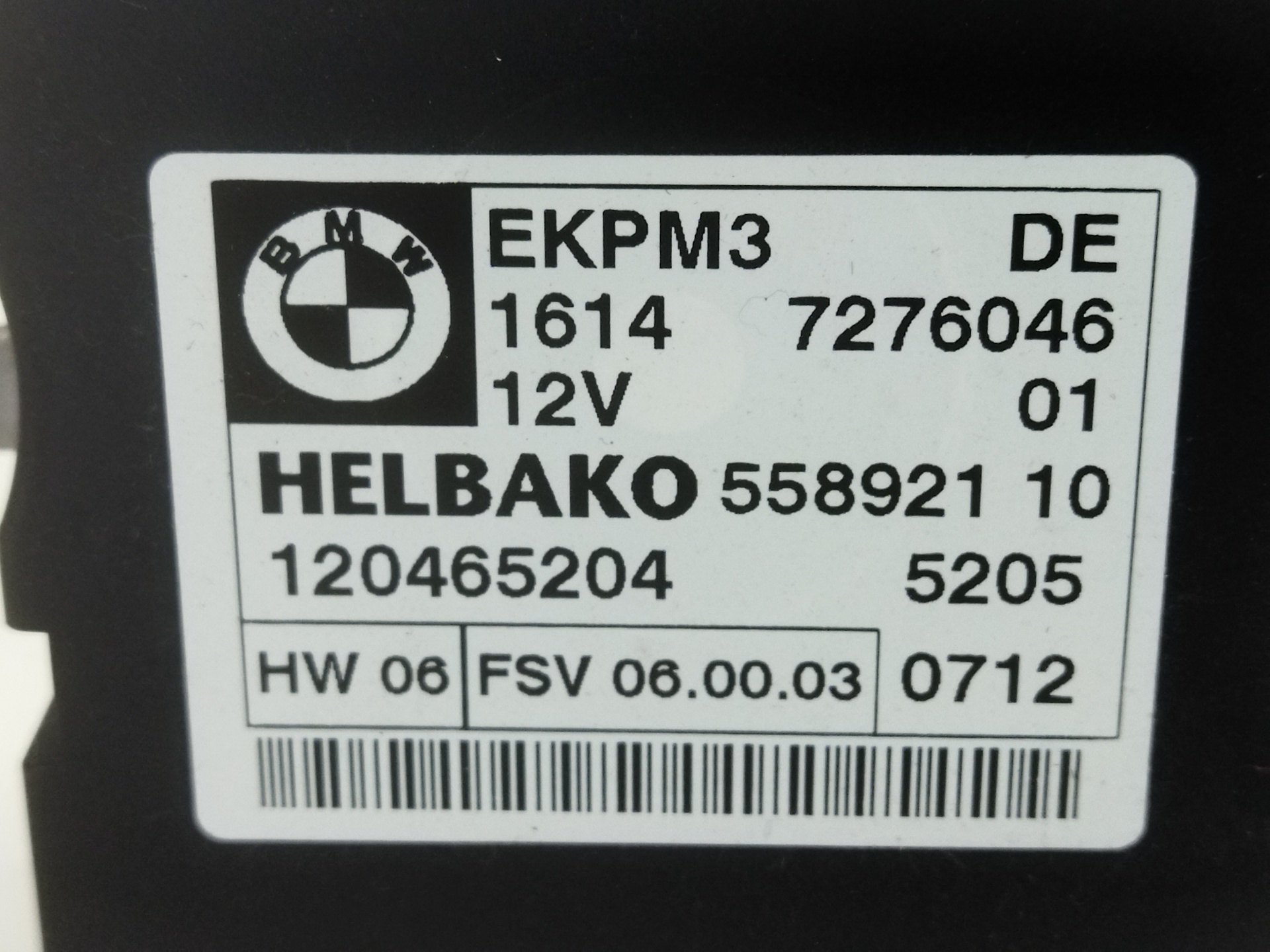 BMW X1 E84 (2009-2015) Autres unités de contrôle 7276046 25200416