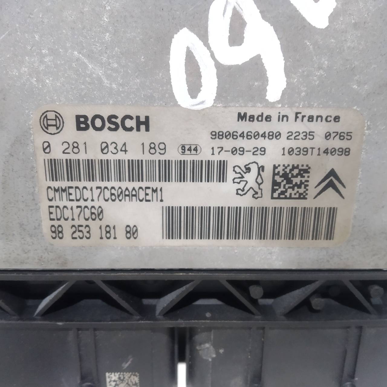 CITROËN Berlingo 2 generation (2008-2023) Блок керування двигуном ECU 9825318180 23319606