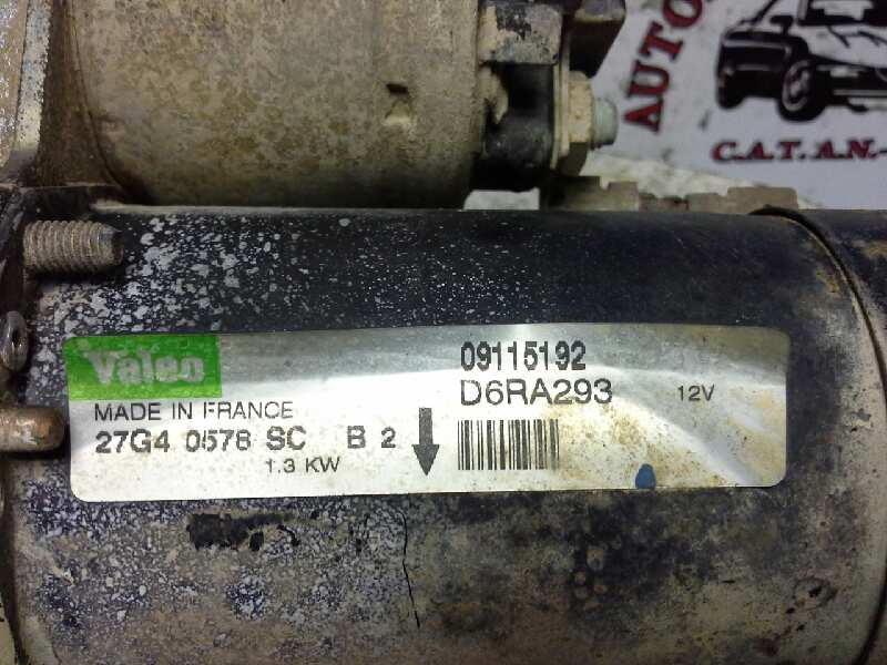 OPEL Corsa C (2000-2006) Starter Motor D6RA162 18360345