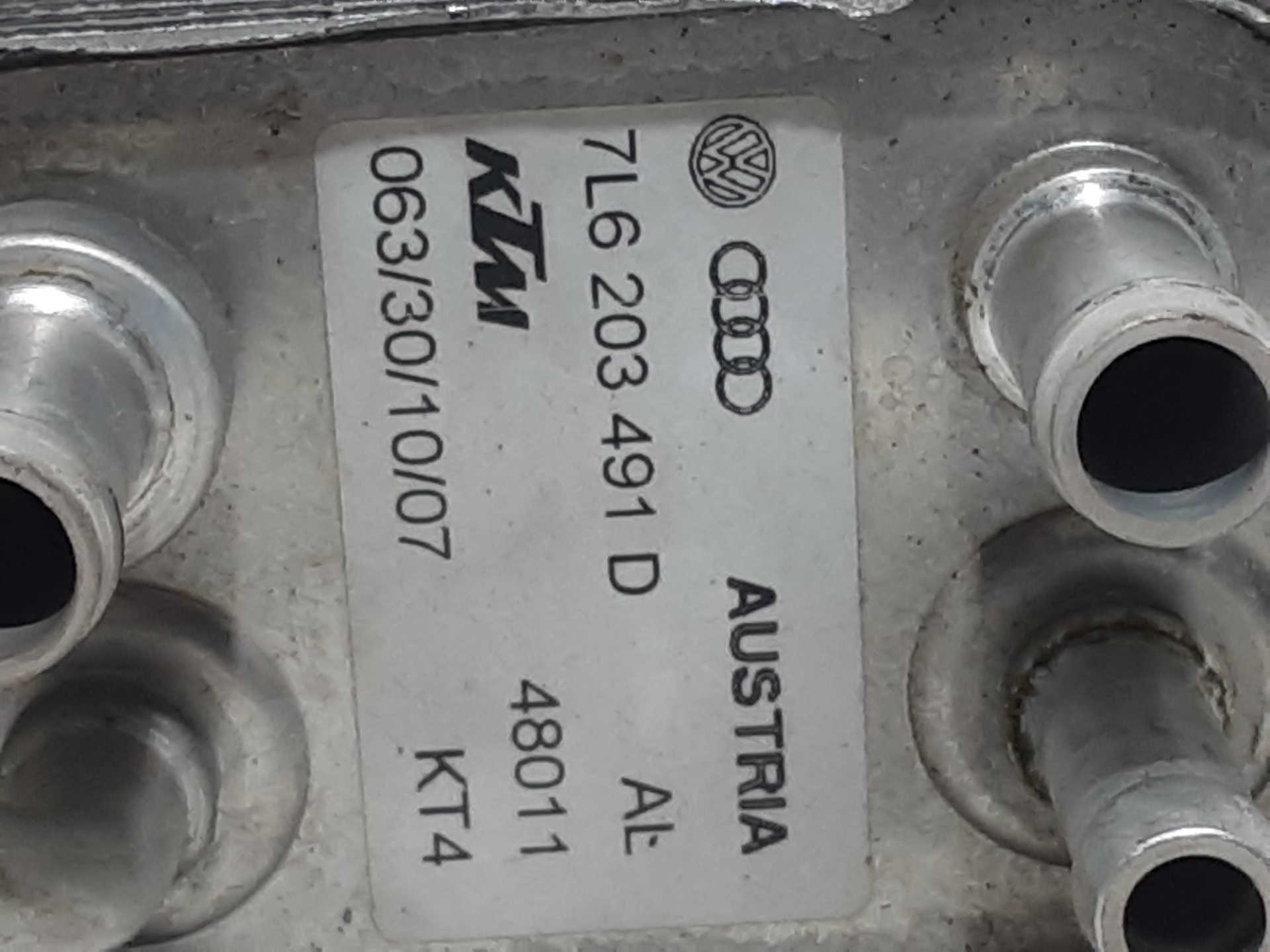 AUDI Q7 4L (2005-2015) Другие части внутренние двигателя 7L6203491D 18395790