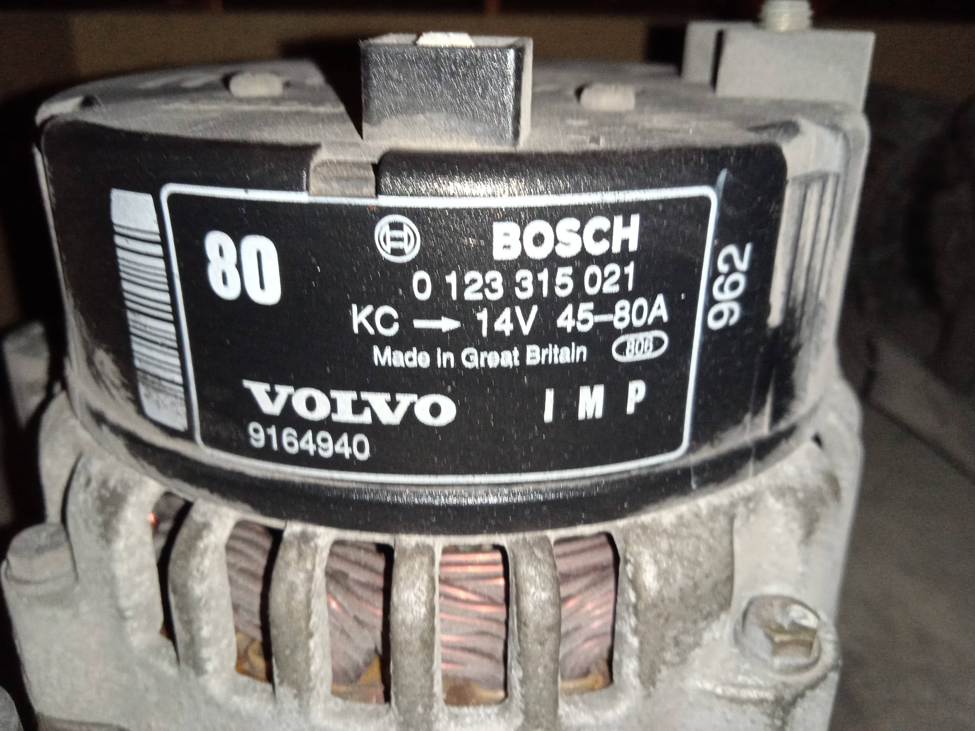 VOLVO V40 1 generation (1996-2004) Generator 9164940 18359452