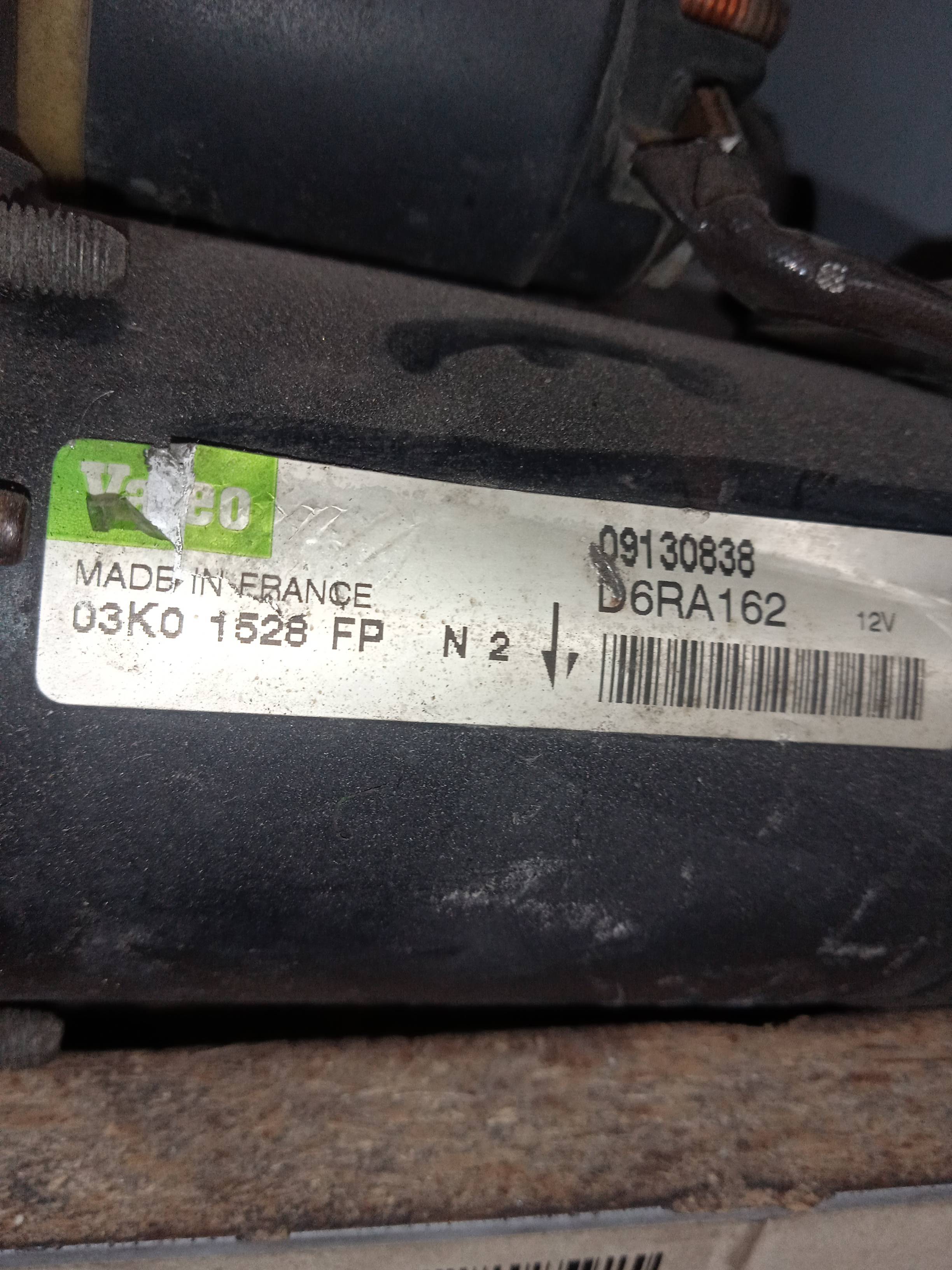 OPEL Corsa C (2000-2006) Starter Motor D6RA162 18363892