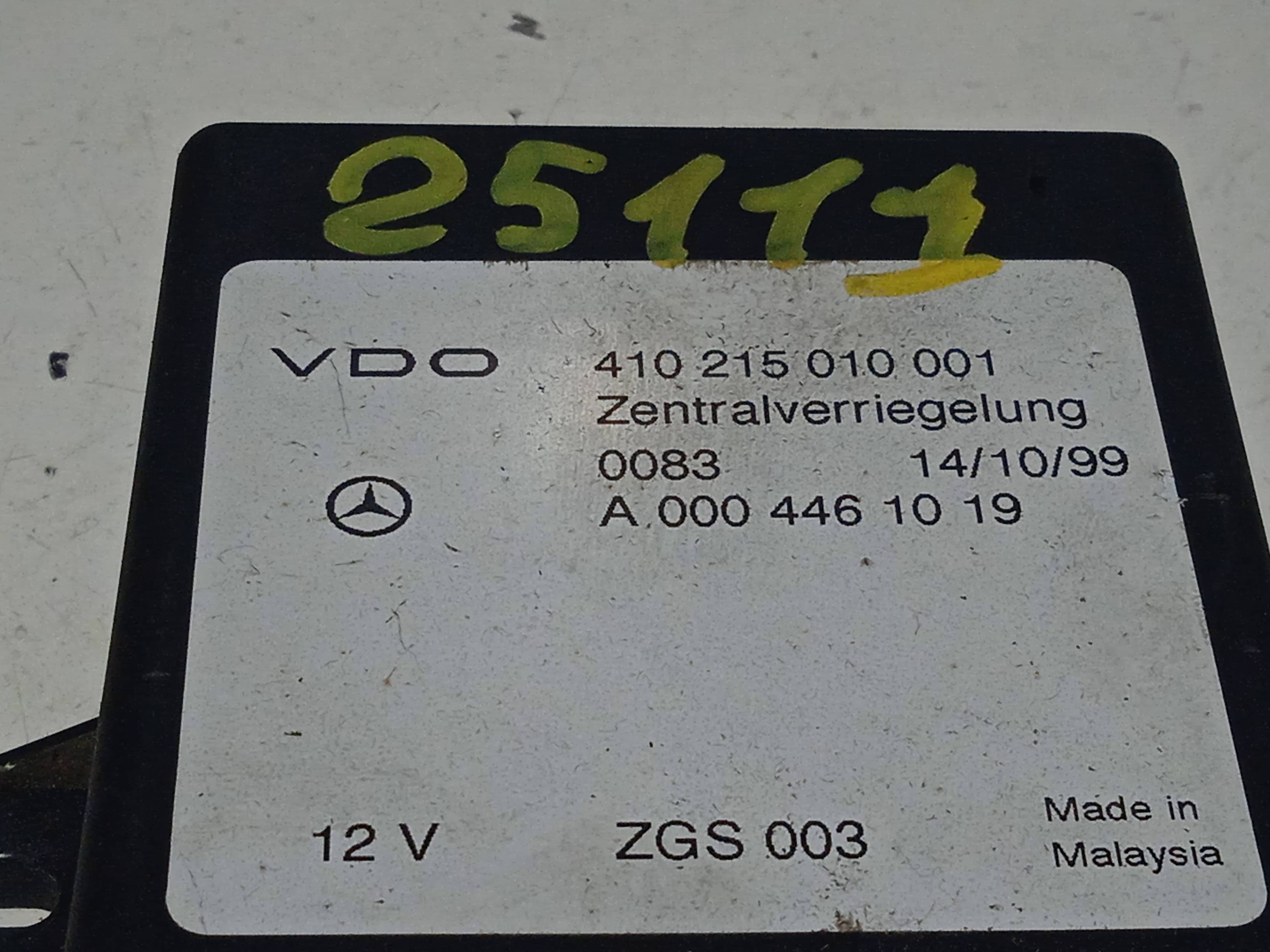 SKODA Vito W638 (1996-2003) Alte unități de control A0004461019 18387473