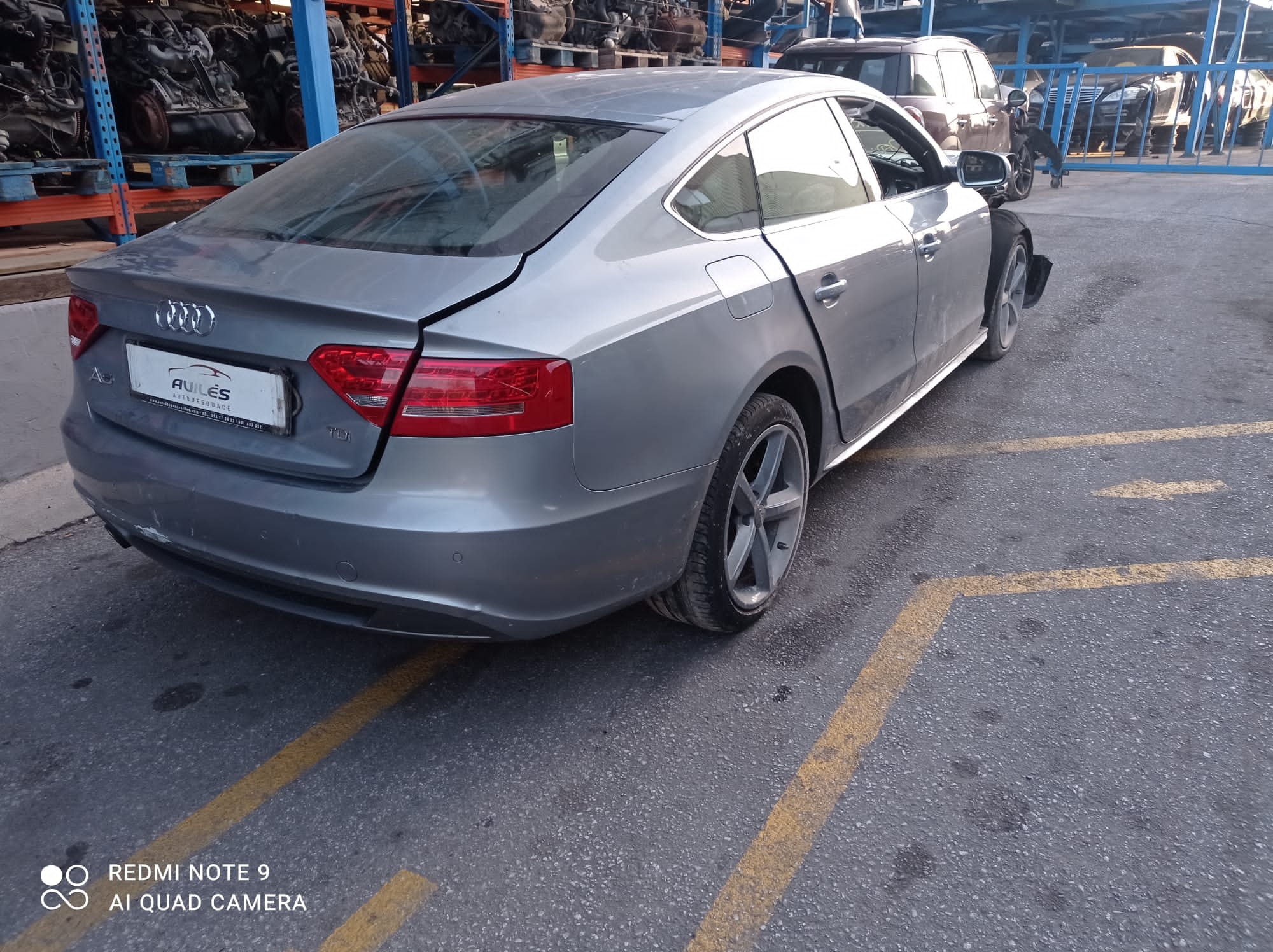 AUDI A5 Sportback 8T (2009-2011) Стеклоподъемник задней левой двери 8T8839461 25222830