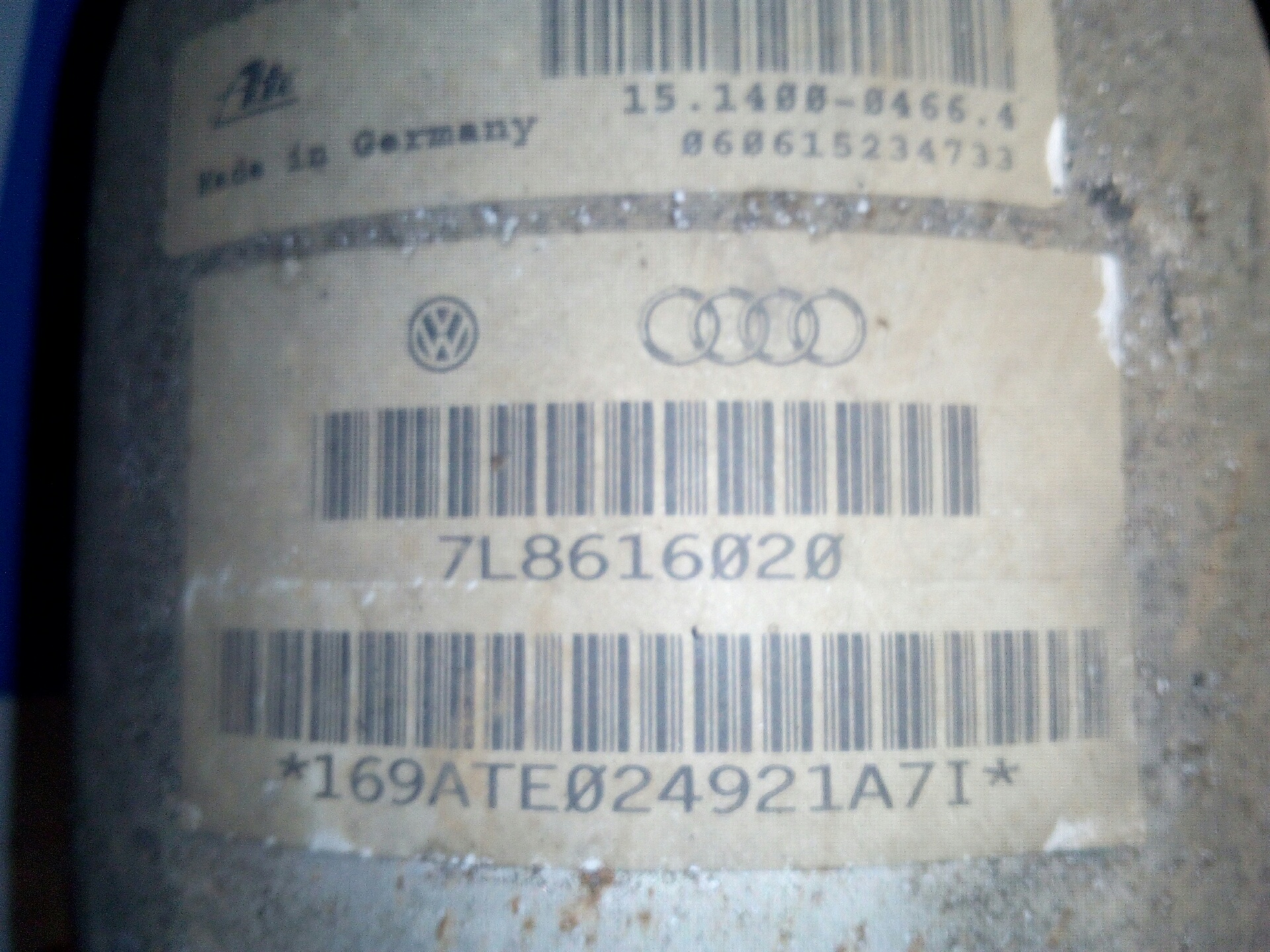 AUDI Q7 4L (2005-2015) Амортизатор задний правый 7L8616020 18375533
