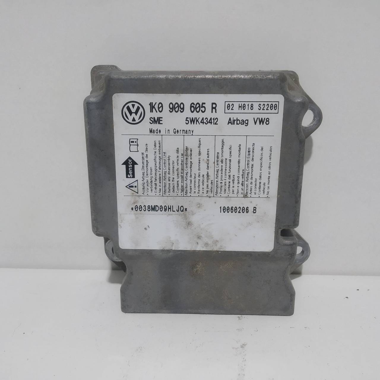 SEAT Toledo 3 generation (2004-2010) SRS Control Unit 1K0909605R 23552637