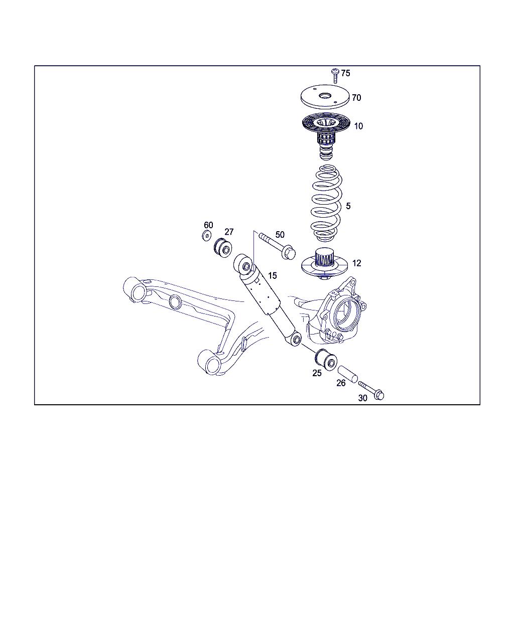 MERCEDES-BENZ Vito W639 (2003-2015) Rear Left Shock Absorber A6393262100 23499805