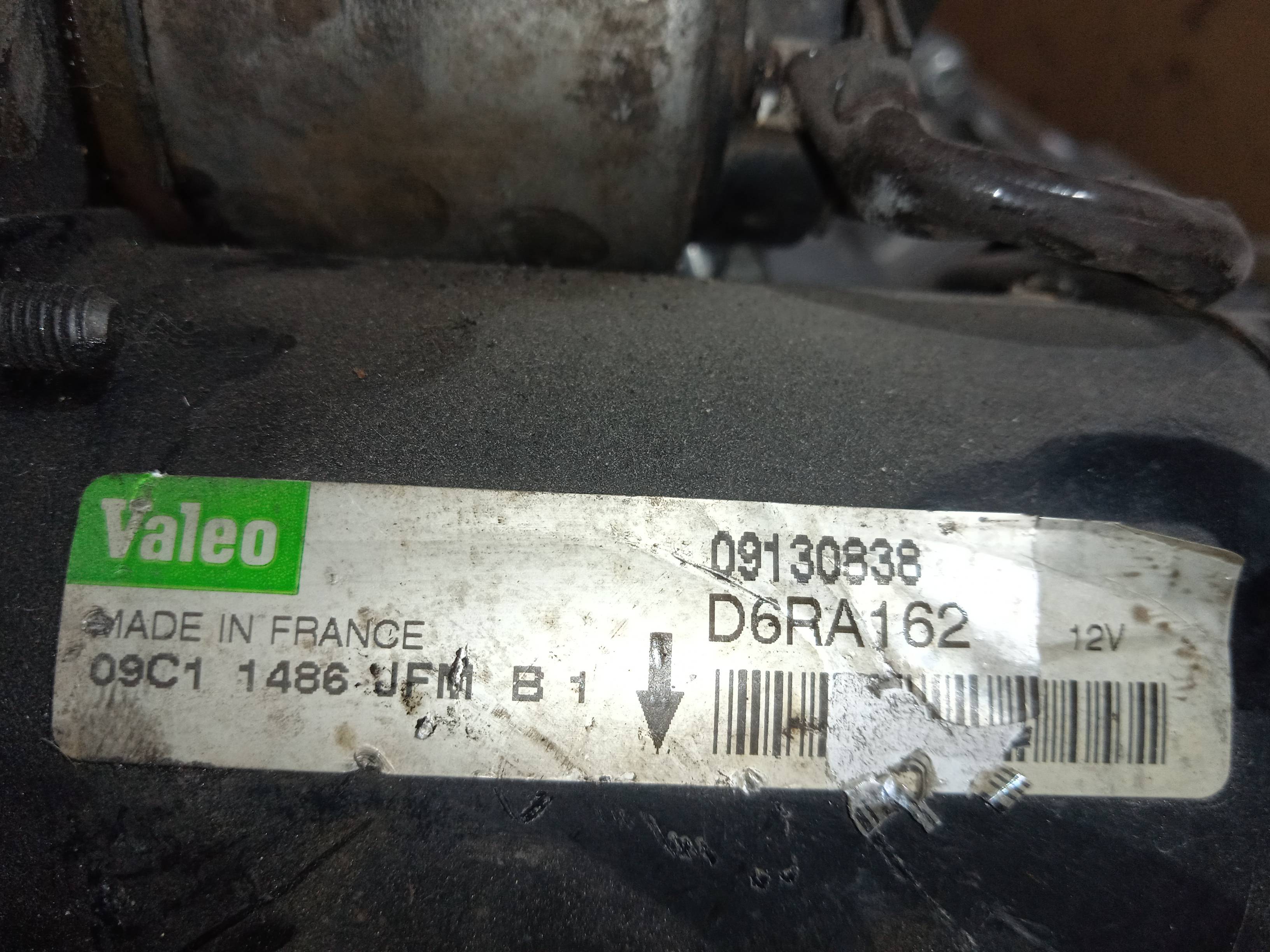 OPEL Corsa C (2000-2006) Starter Motor D6RA162 18363804