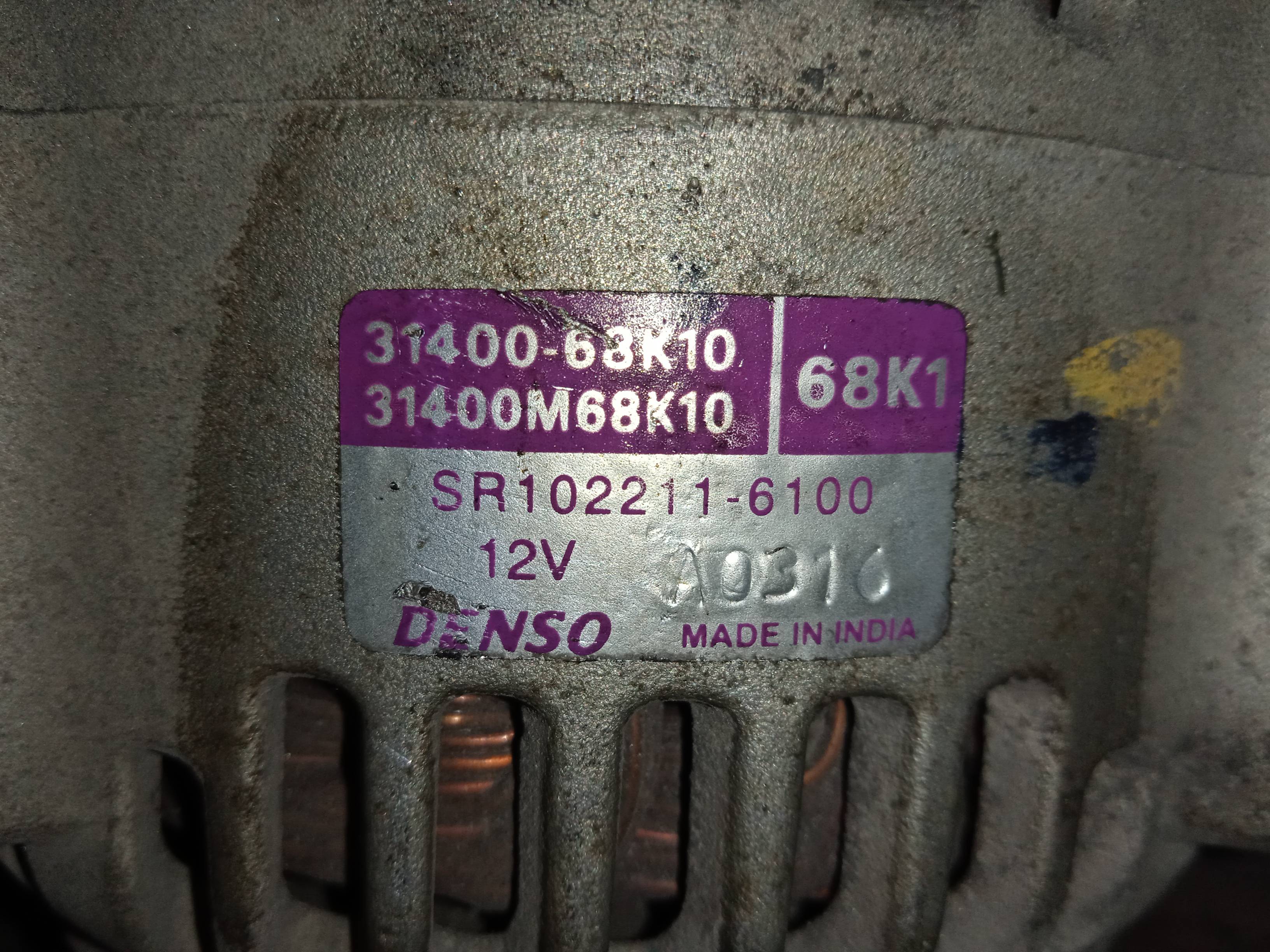 SUZUKI Alto 5 generation (1998-2020) Generator 3140068K10 18361245