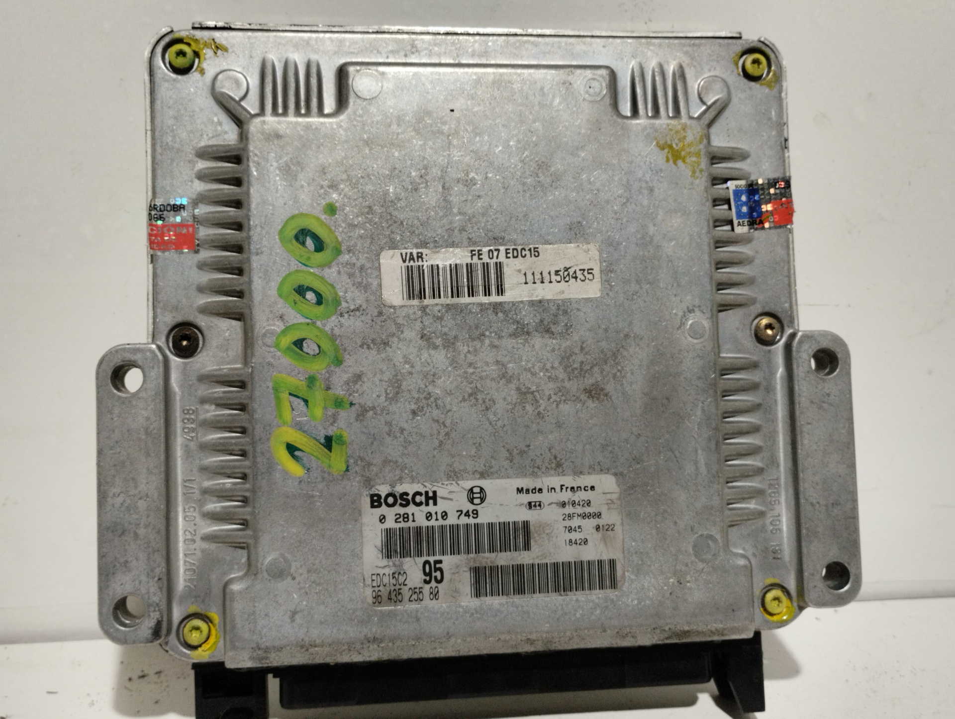 FIAT Xsara Picasso 1 generation (1999-2010) Engine Control Unit ECU 9643525580 20353240