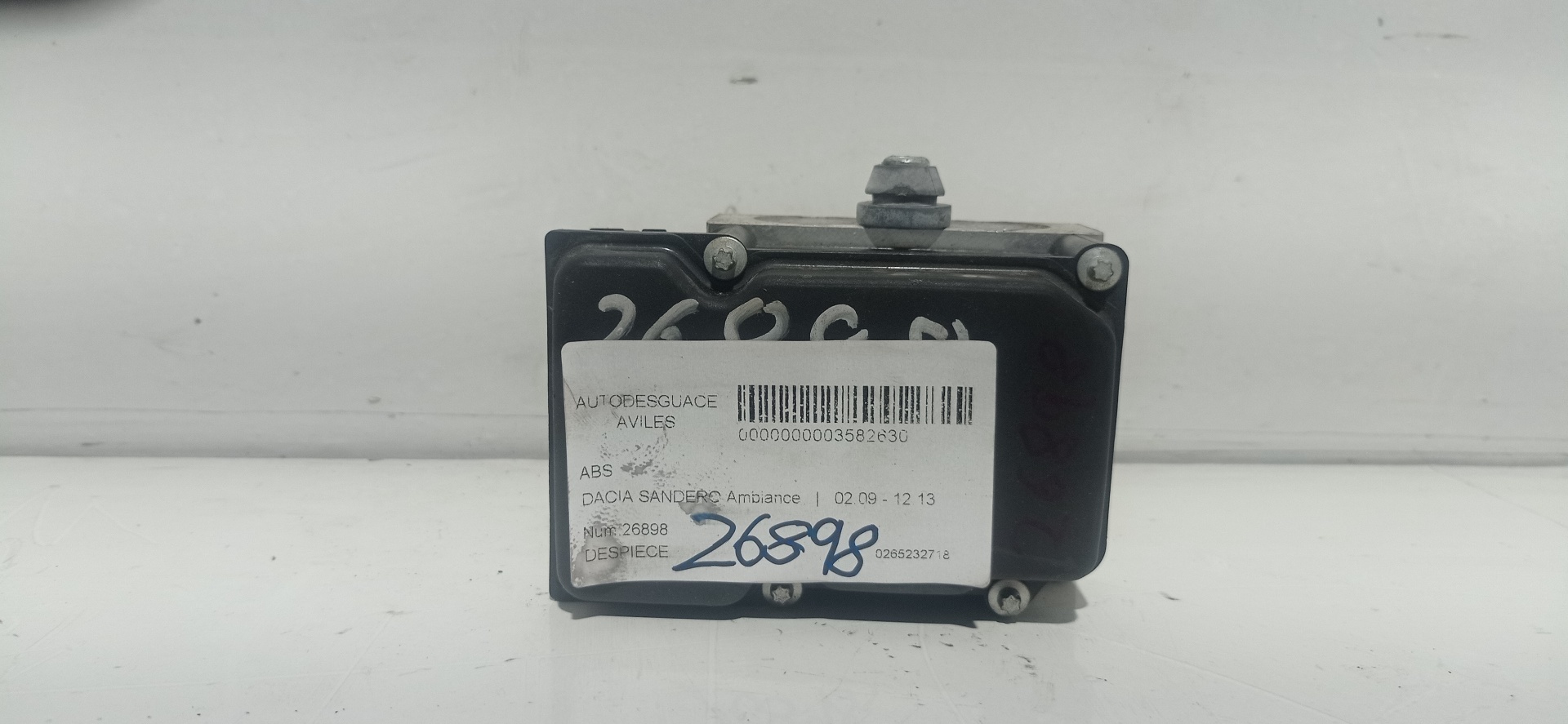 MERCEDES-BENZ Sandero 1 generation (2008-2012) ABS blokas 0265232718 25221333