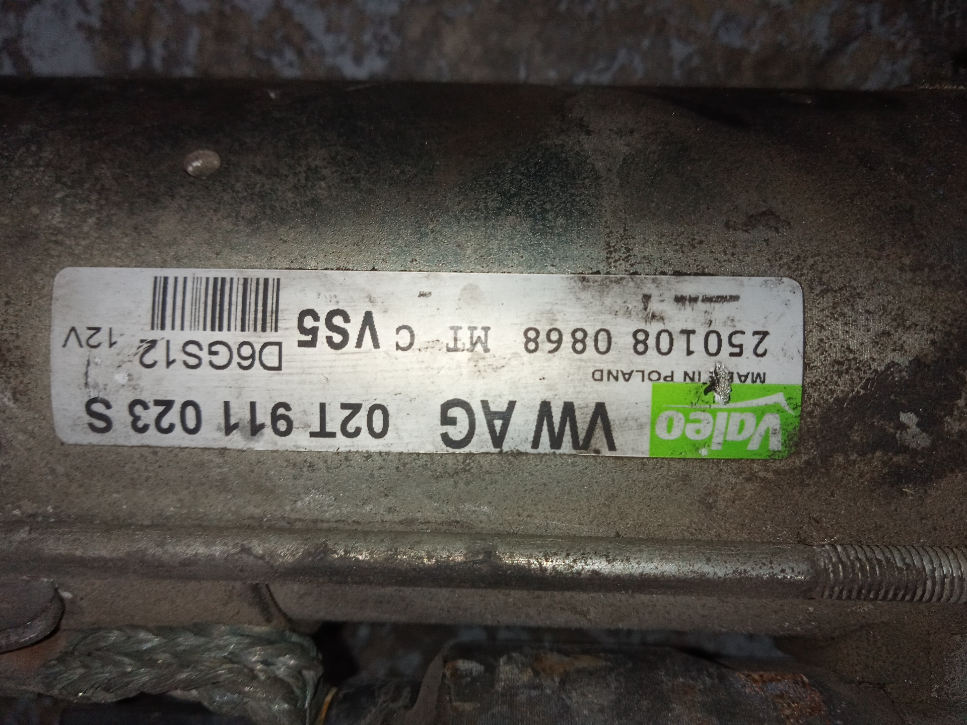 VOLKSWAGEN Polo 4 generation (2001-2009) Starter auto D6GS12 25226063