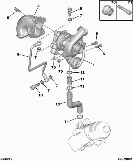 MASERATI 207 1 generation (2006-2009) Tурбина 0375G9 23500140