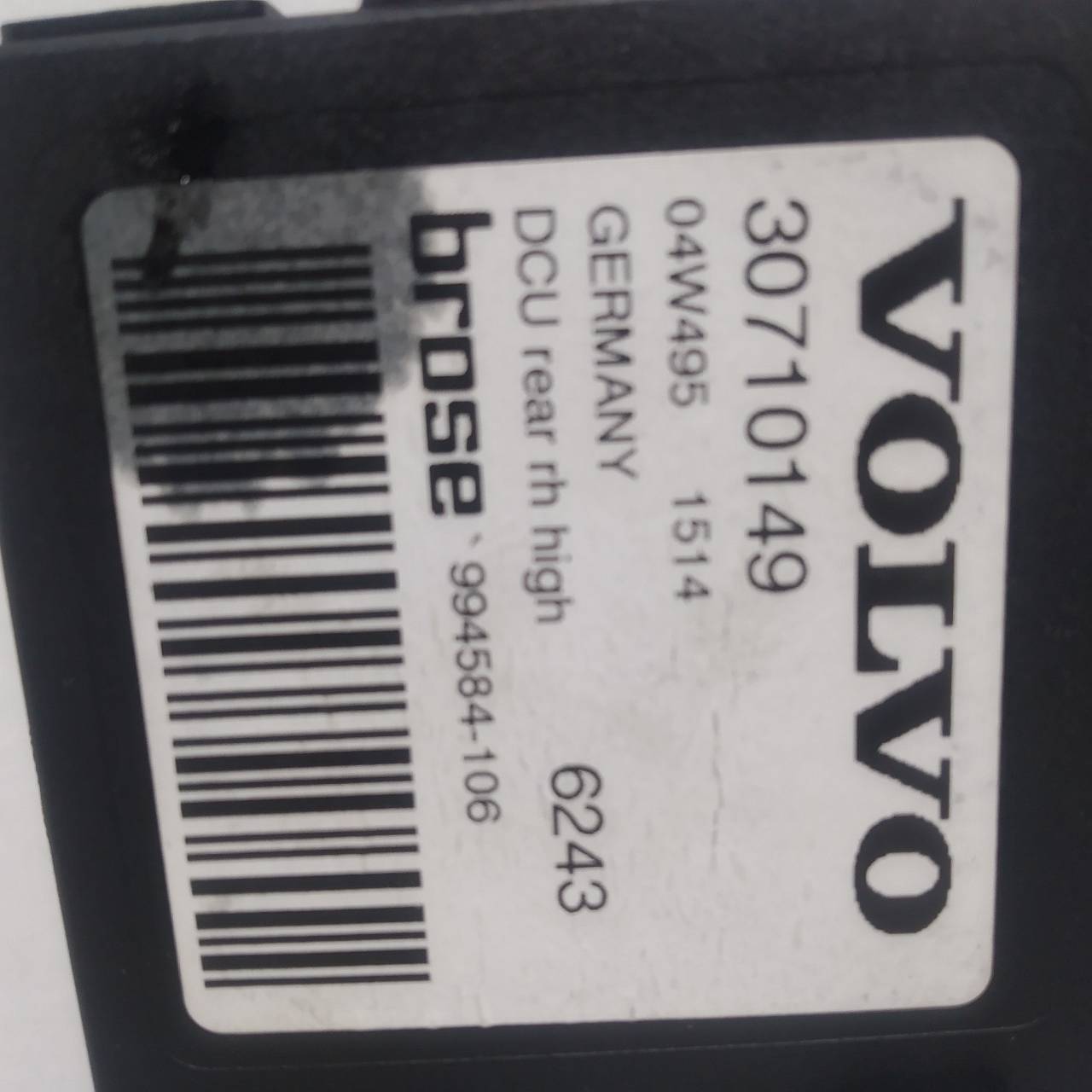 VOLVO V50 1 generation (2003-2012) Rear Right Door Window Control Motor 30710149 25222025