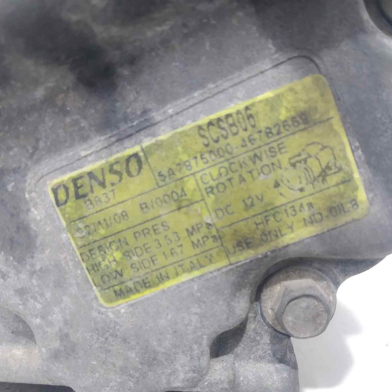 FIAT Air Condition Pump SCSB06 24654028