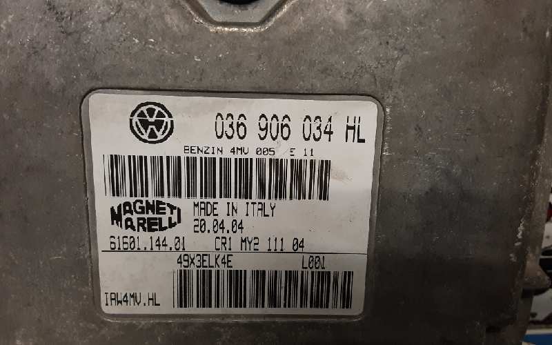 VOLKSWAGEN Polo 4 generation (2001-2009) Μονάδα ελέγχου κινητήρα ECU 036906034HL 18369165