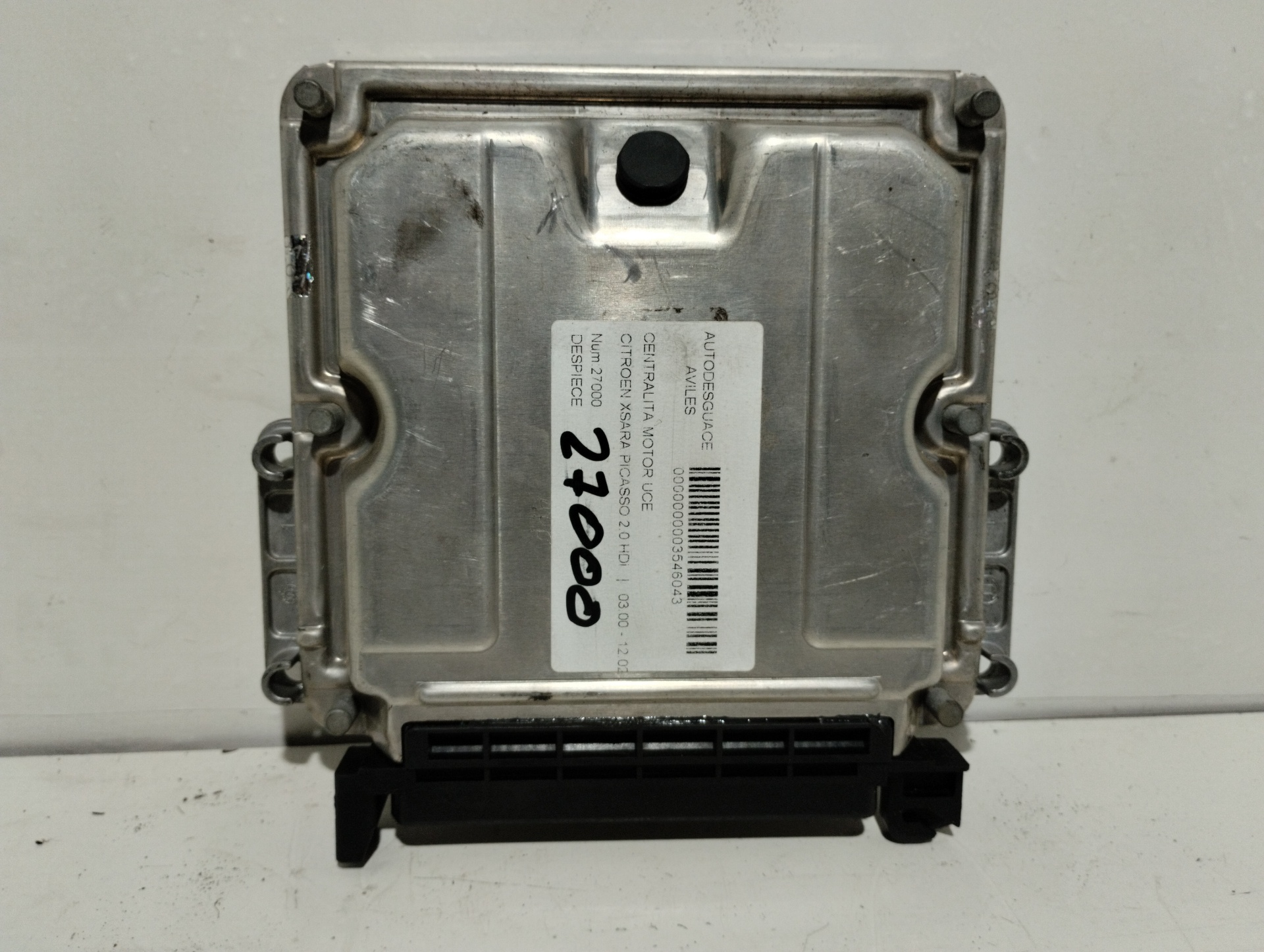 FIAT Xsara Picasso 1 generation (1999-2010) Engine Control Unit ECU 9643525580 20353240