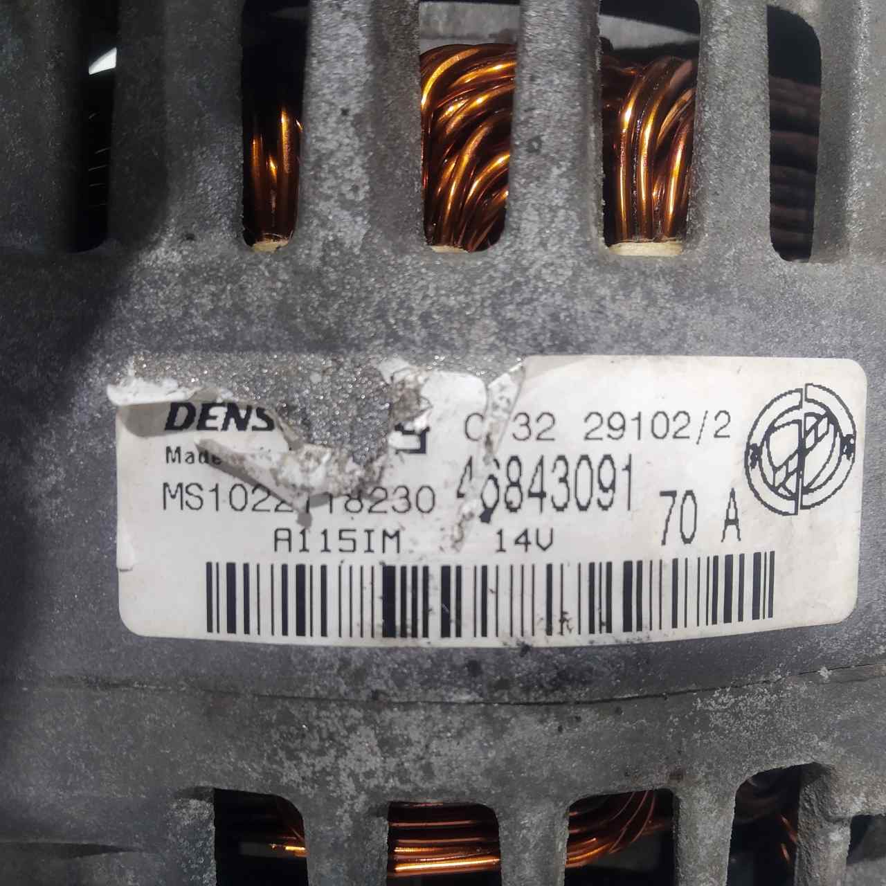 FIAT Punto 3 generation (2005-2020) Alternator 46843091 24601742