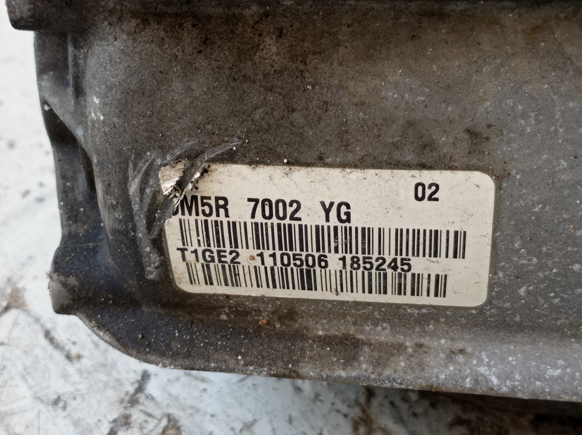 MAZDA 3 BK (2003-2009) Gearbox 3M5R7002YG 18402384