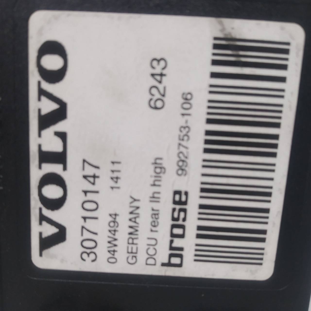 VOLVO V50 1 generation (2003-2012) Bakre venstre dør vinduskontrollmotor 30710147 25221922