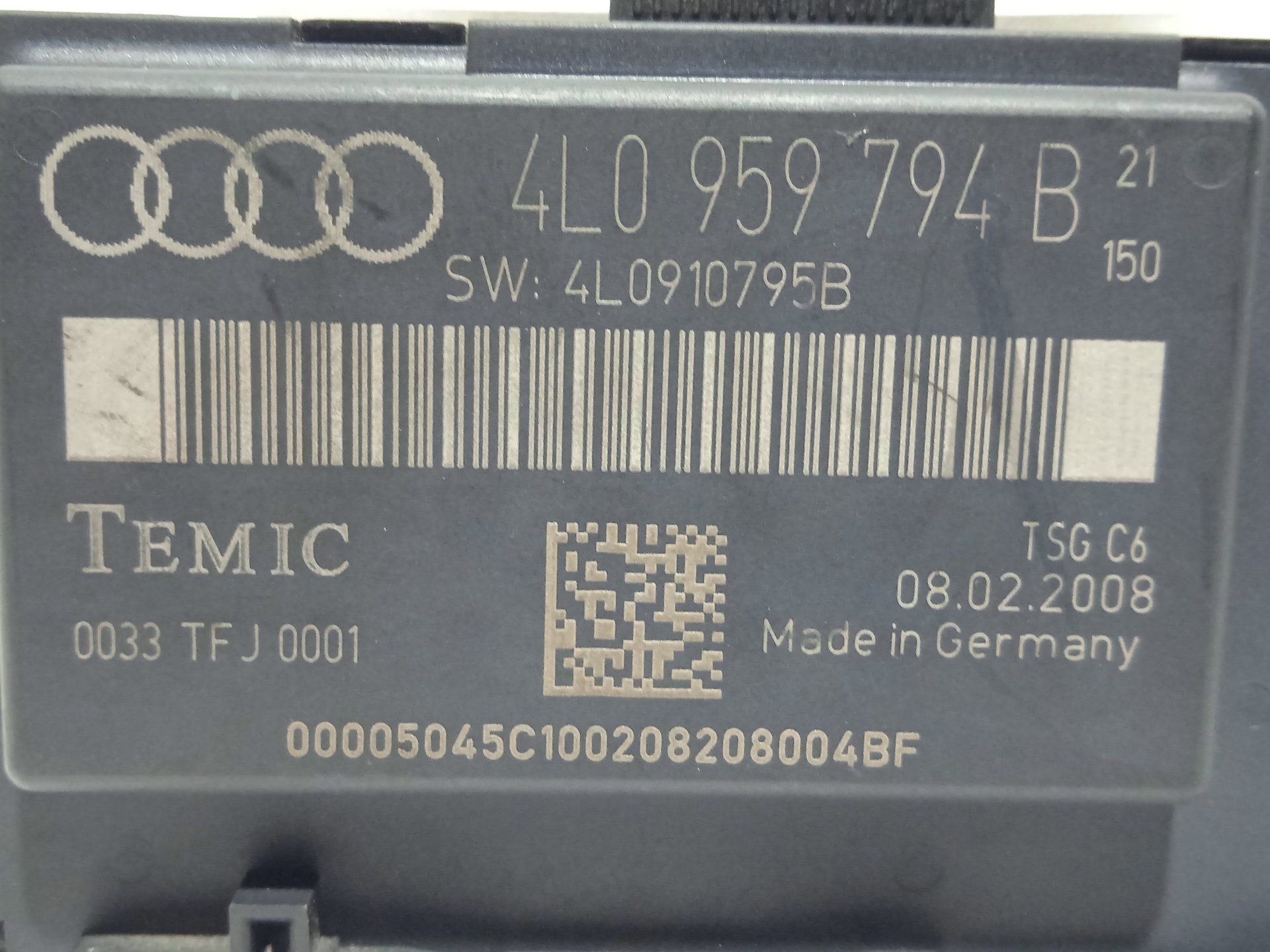 AUDI Q7 4L (2005-2015) Komfortkontrollenhet 4L0959794B 18395901