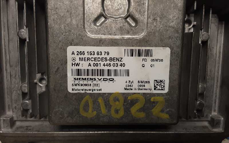 MERCEDES-BENZ A-Class W169 (2004-2012) Engine Control Unit ECU A2661536379 18368358