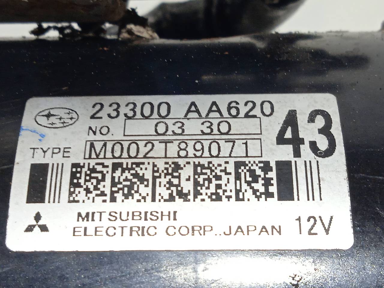 SUBARU Legacy 5 generation (2009-2015) Стартер 23300AA620 25220998