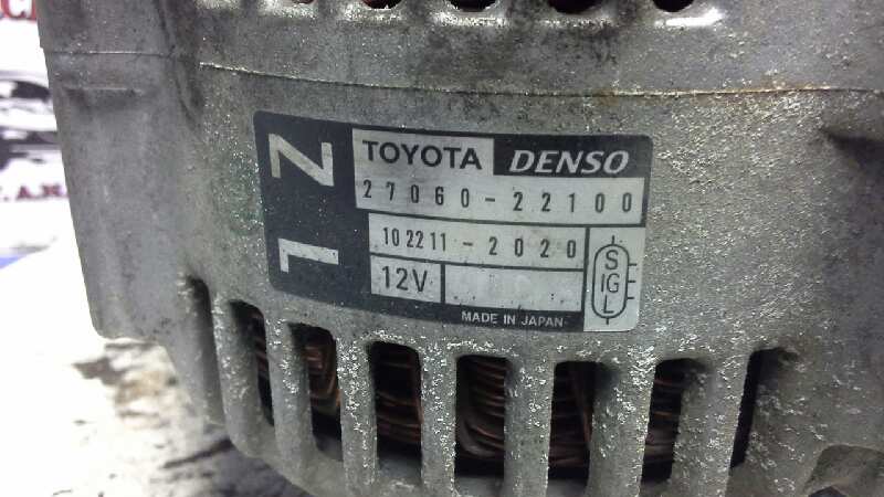 TOYOTA Corolla Verso 1 generation (2001-2009) Alternator 2706022100 18354889