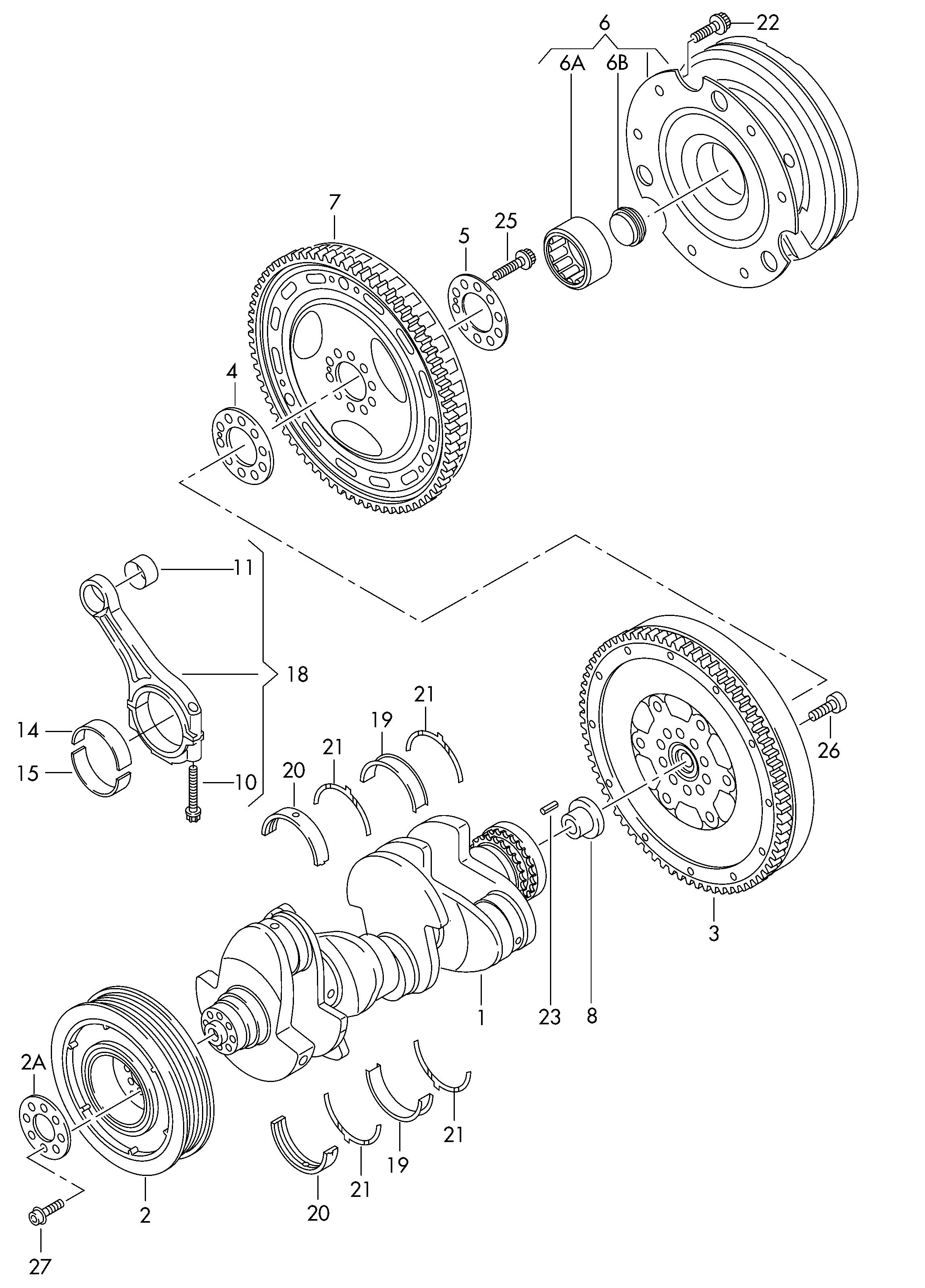 AUDI A4 B6/8E (2000-2005) Vauhtipyörä 059105266R 22755350