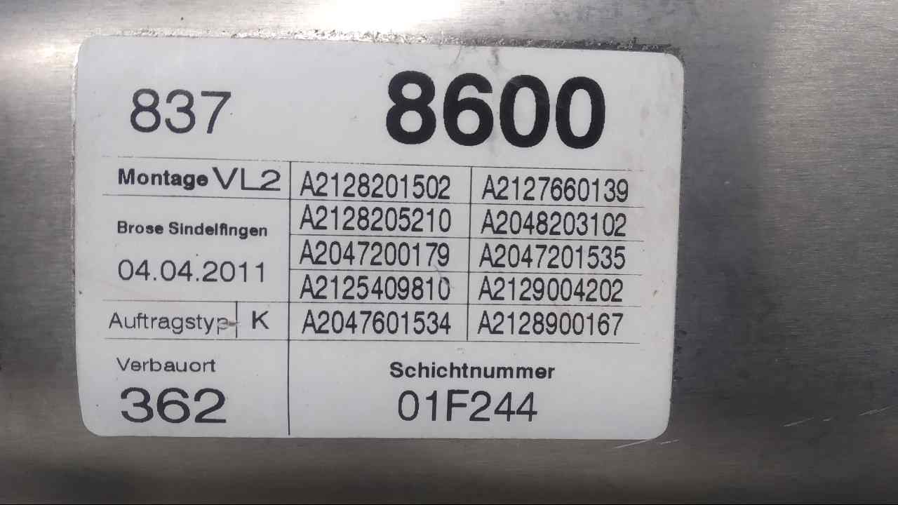 MERCEDES-BENZ E-Class W212/S212/C207/A207 (2009-2016) Priekinių kairių durų stiklo pakelėjas A2128201502 24601745