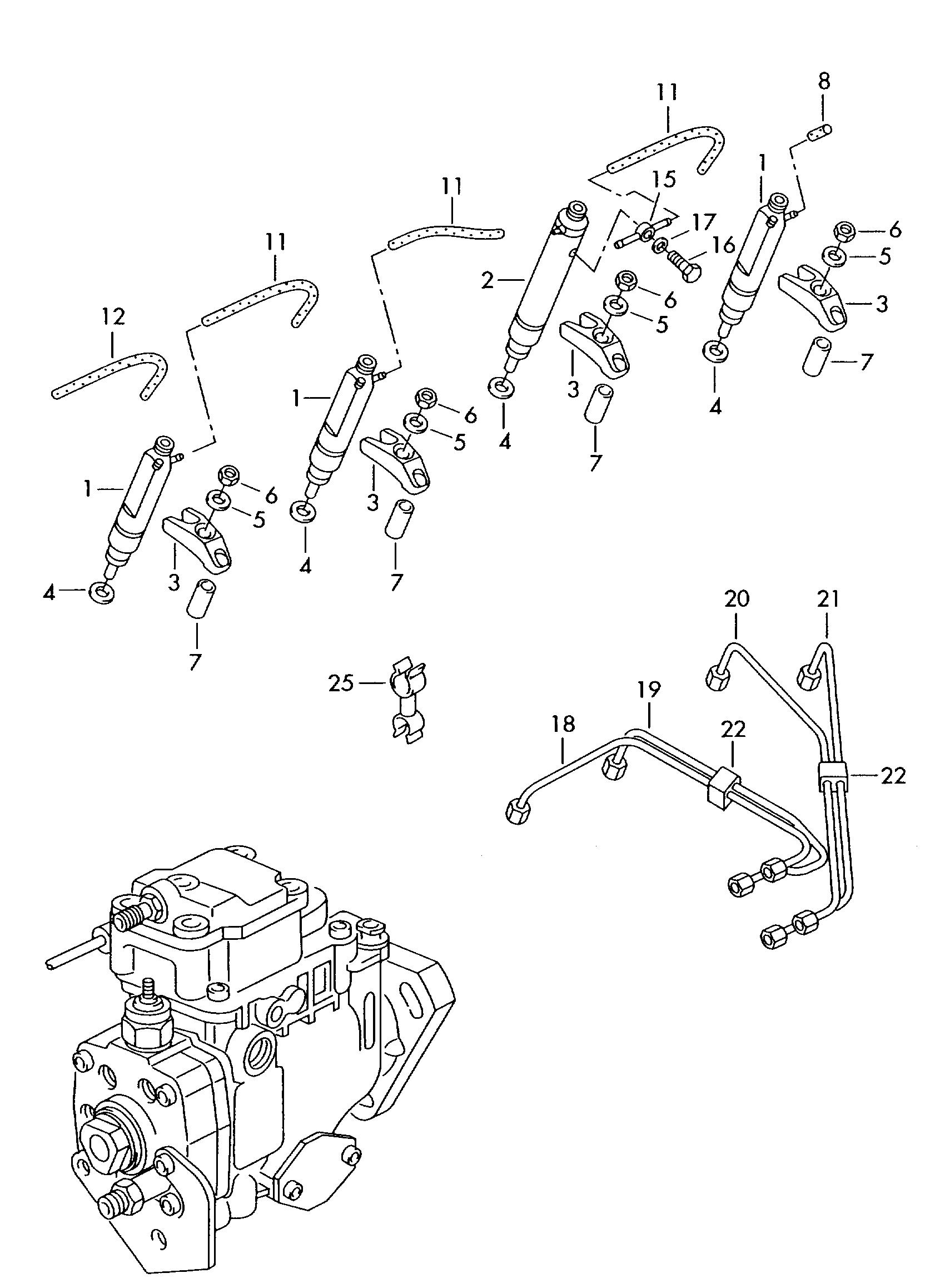 TOYOTA Octavia 1 generation (1996-2010) Форсунка 028130202Q 23499946