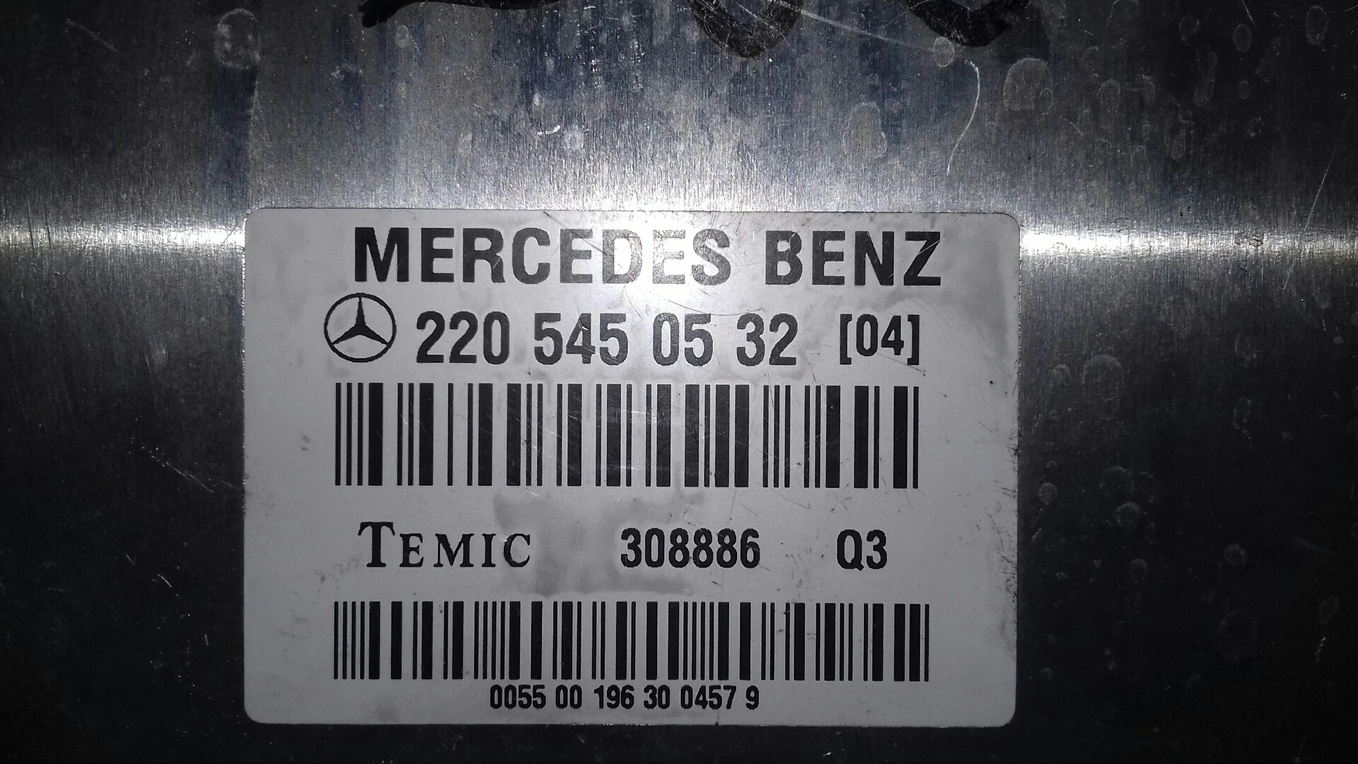 MERCEDES-BENZ S-Class W220 (1998-2005) Μονάδα ελέγχου ανάρτησης 2205450532 22933055