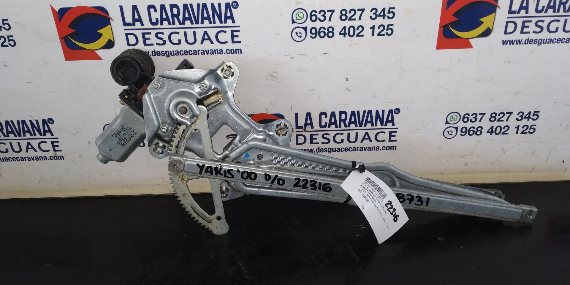 TOYOTA Yaris 1 generation (1999-2005) Front Right Door Window Regulator 8571052030 18898494