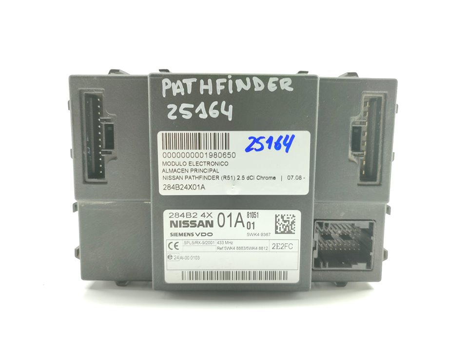 NISSAN Pathfinder R51 (2004-2014) Други управляващи блокове 284B24X01A 22885948