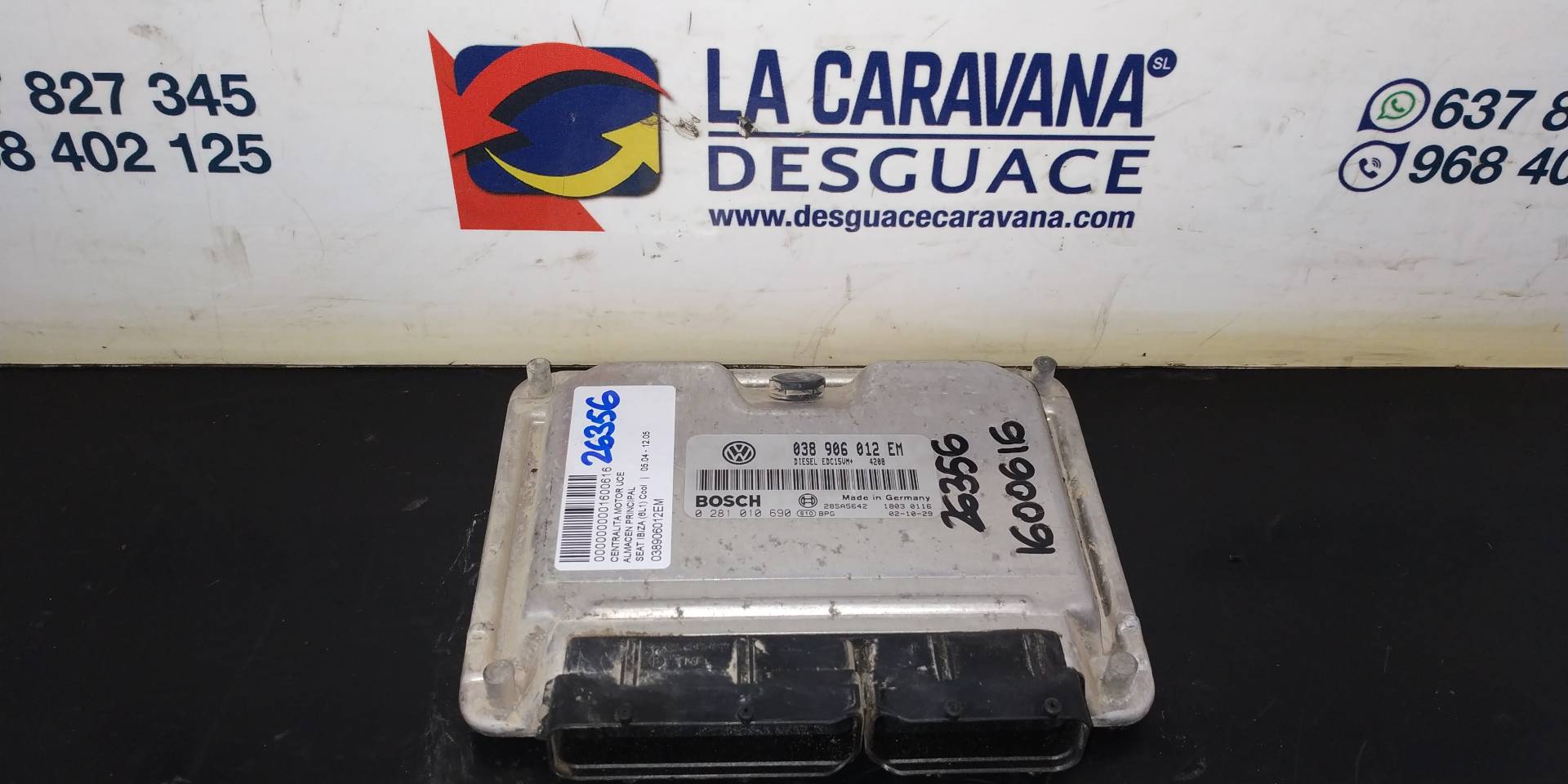 SEAT Cordoba 2 generation (1999-2009) Unitate de control motor 038906012EM 18860549