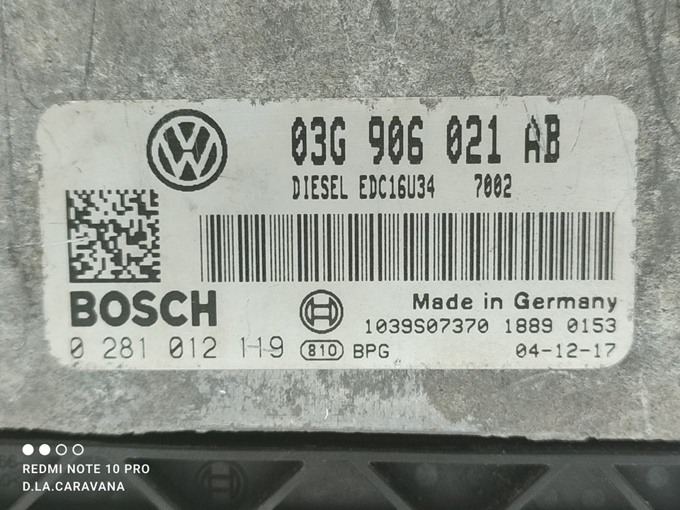 VOLKSWAGEN Passat B6 (2005-2010) Блок управления двигателем 0281012119 25025828