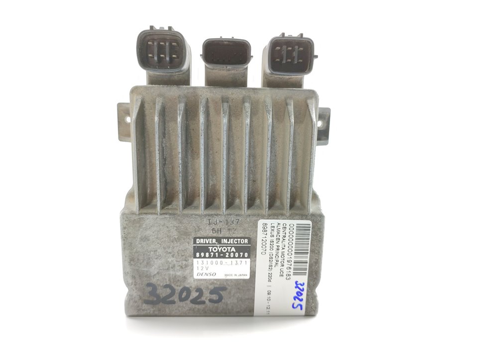 LEXUS IS XE20 (2005-2013) Motora vadības bloks 8987120070 25386396