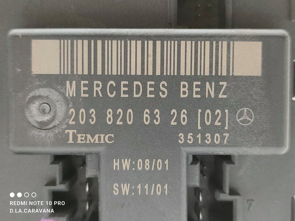 MERCEDES-BENZ C-Class W203/S203/CL203 (2000-2008) Другие блоки управления 2038206326 25927330