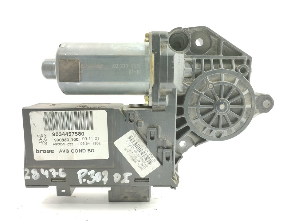 PEUGEOT 307 1 generation (2001-2008) Front Left Door Window Regulator Motor 9634457580 21818626