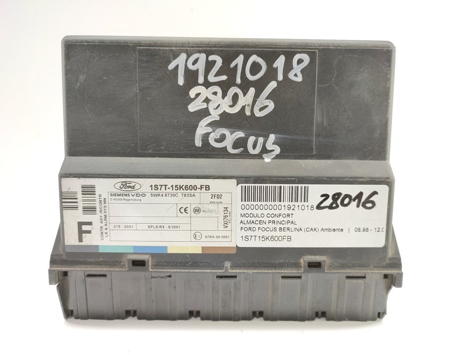 FORD Focus 1 generation (1998-2010) Komforta vadības bloks 1S7T15K600FB 18955047