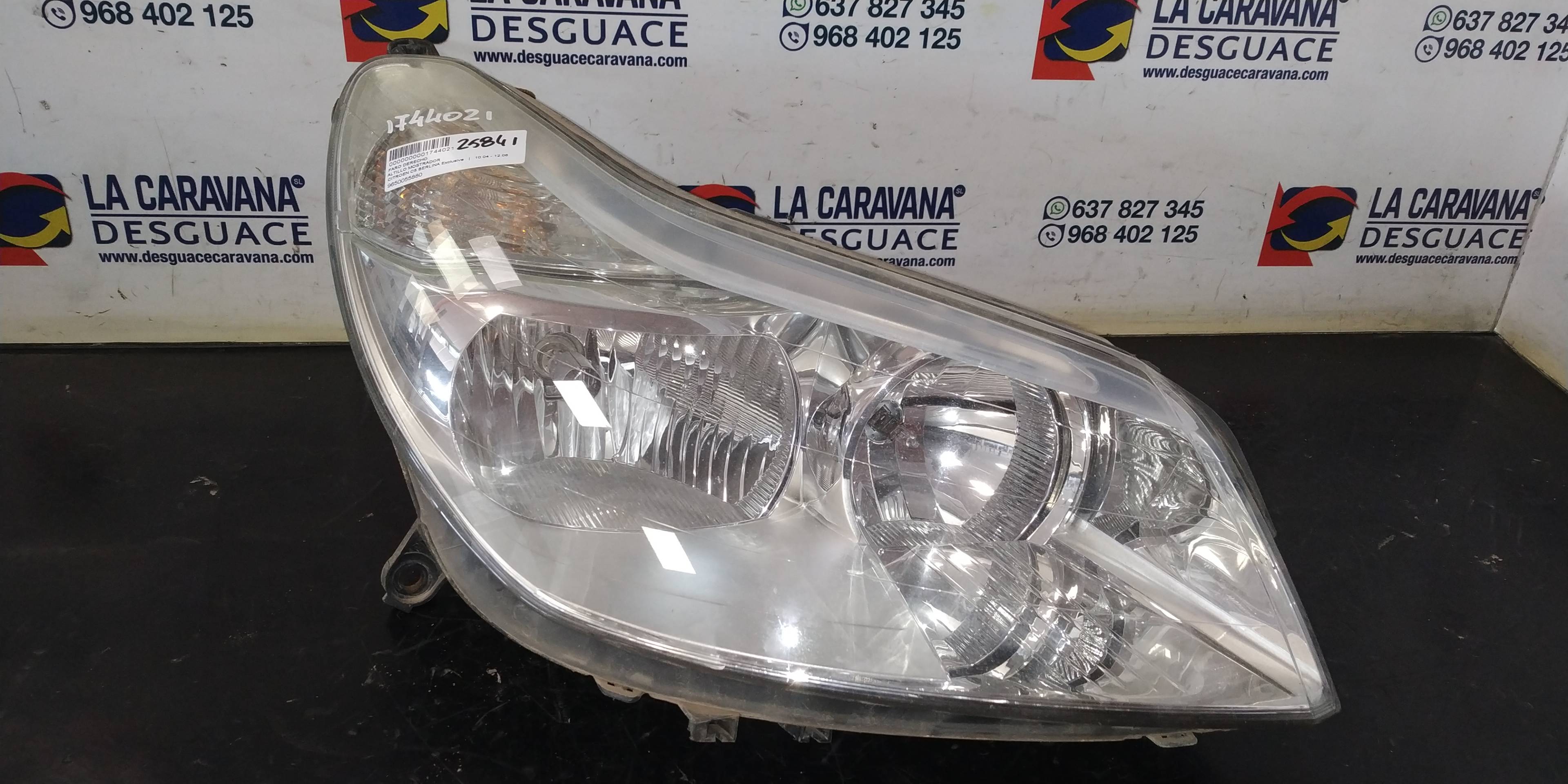 CITROËN C5 1 generation (2001-2008) Front Right Headlight 9650055880 18882200