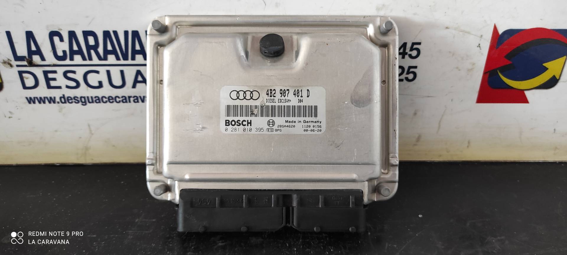 AUDI A3 8L (1996-2003) Engine Control Unit ECU 4B2907401D 18858375