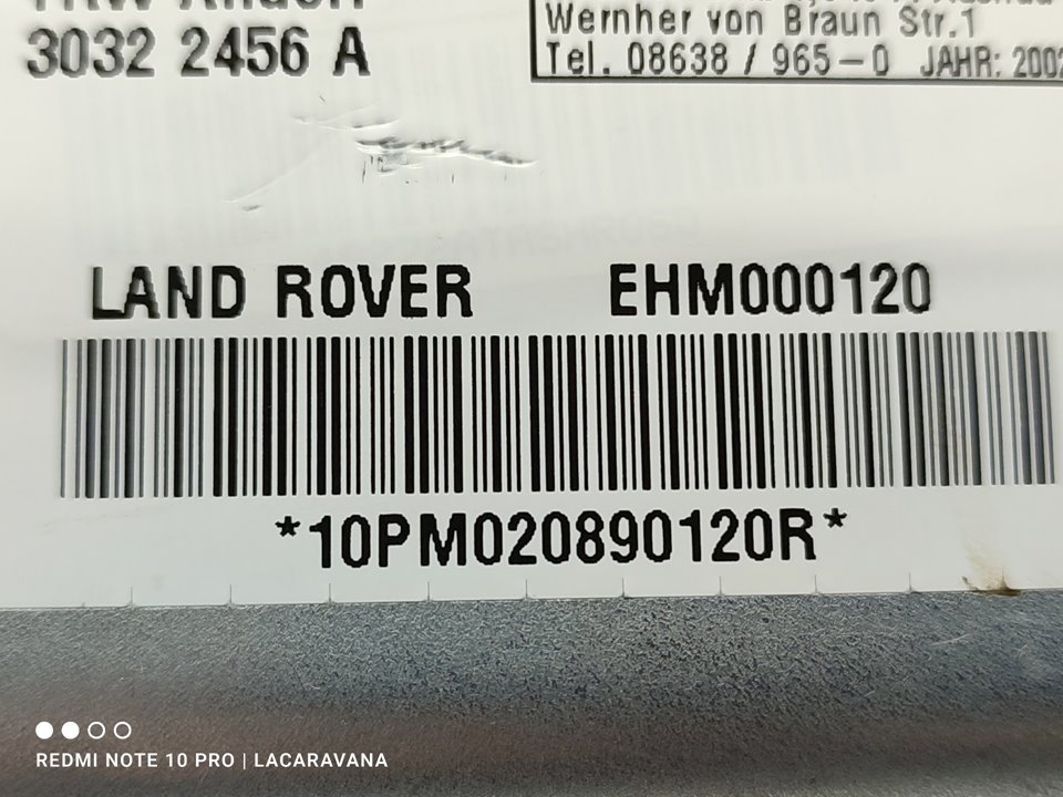 LAND ROVER Range Rover 3 generation (2002-2012) SRS передней правой двери EHM000120 19381652